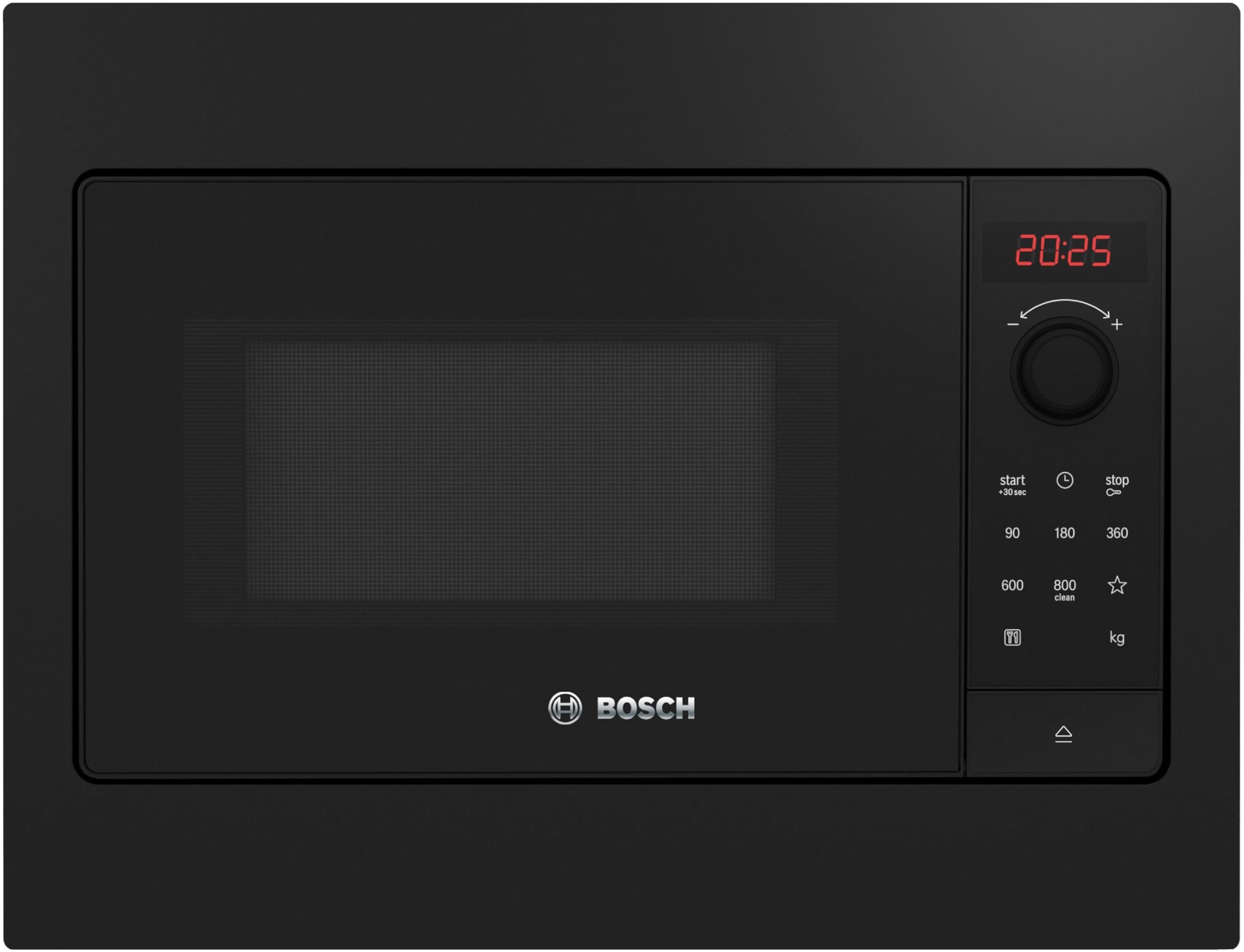 Bosch BFL523MB4, Série 2, Micro-ondes encastrable, 50 x 38 cm, 20 Litres, Noir