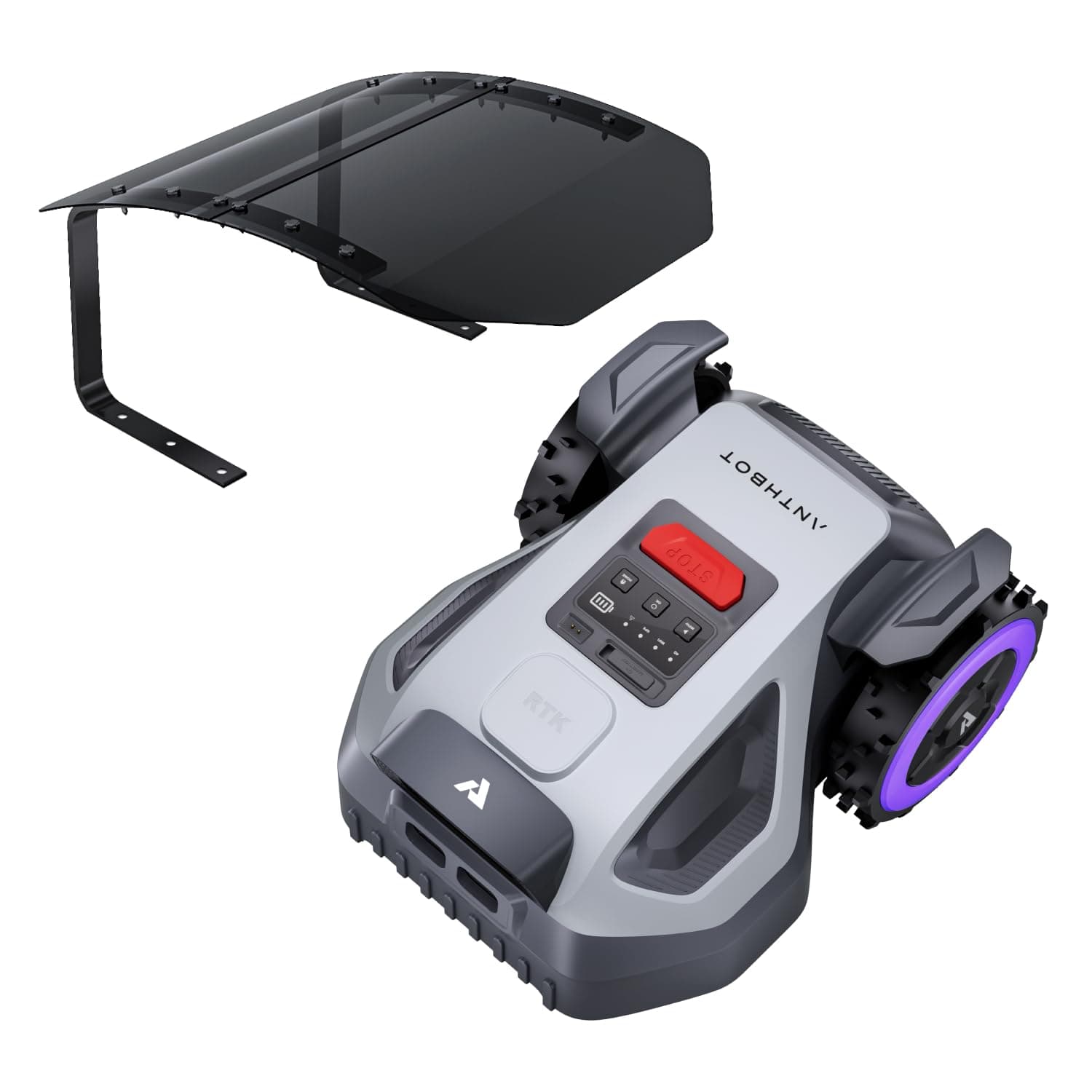 ANTHBOT Robot Tondeuse M9 avec abri Anti-Pluie