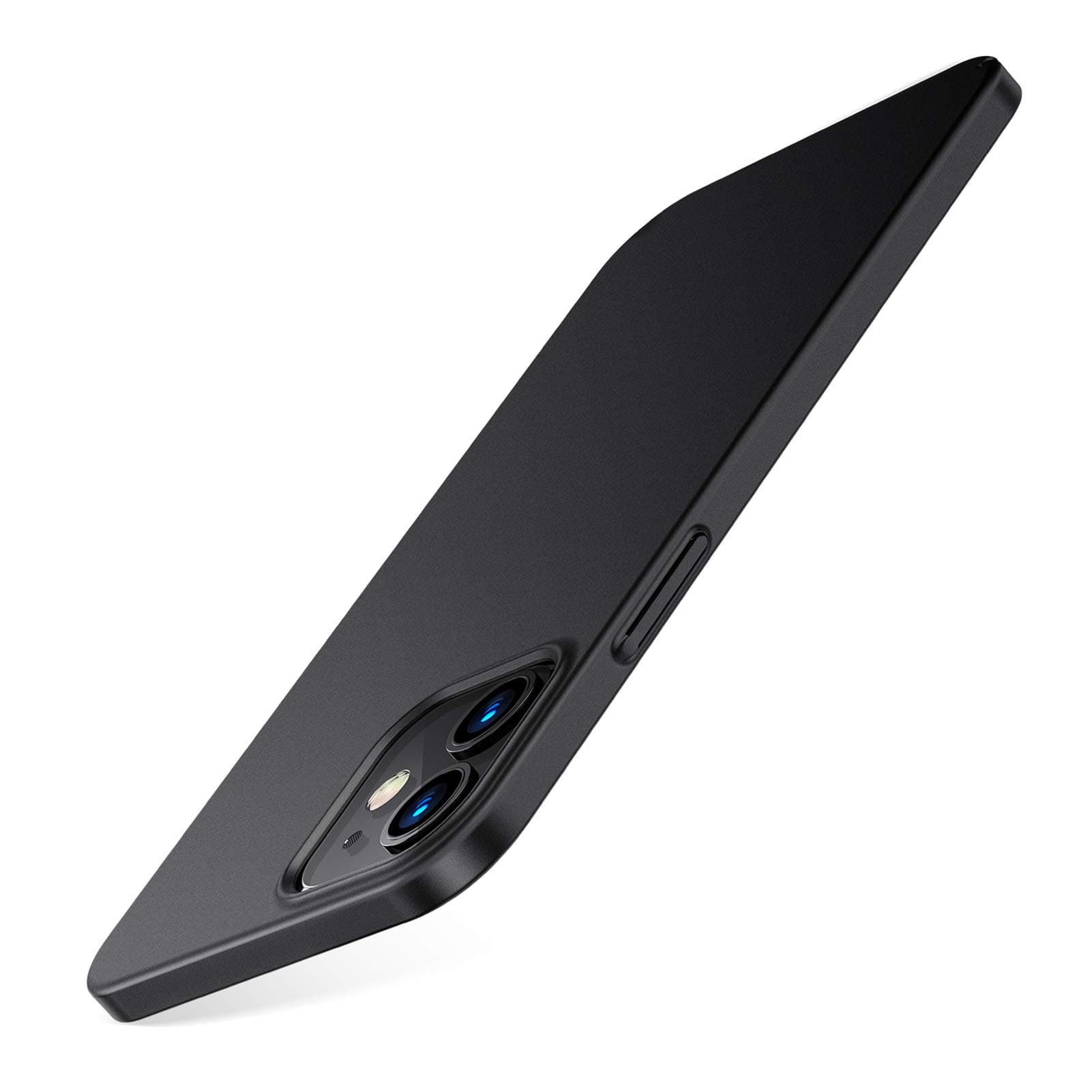 TORRAS für iPhone 12 Hülle, iPhone 12 Pro Hülle Ultra Dünn [Wie Original iPhone] Slim Handyhülle, Case [Unzerbrechlich Rundum Schutz] Schutzhülle, Schwarz