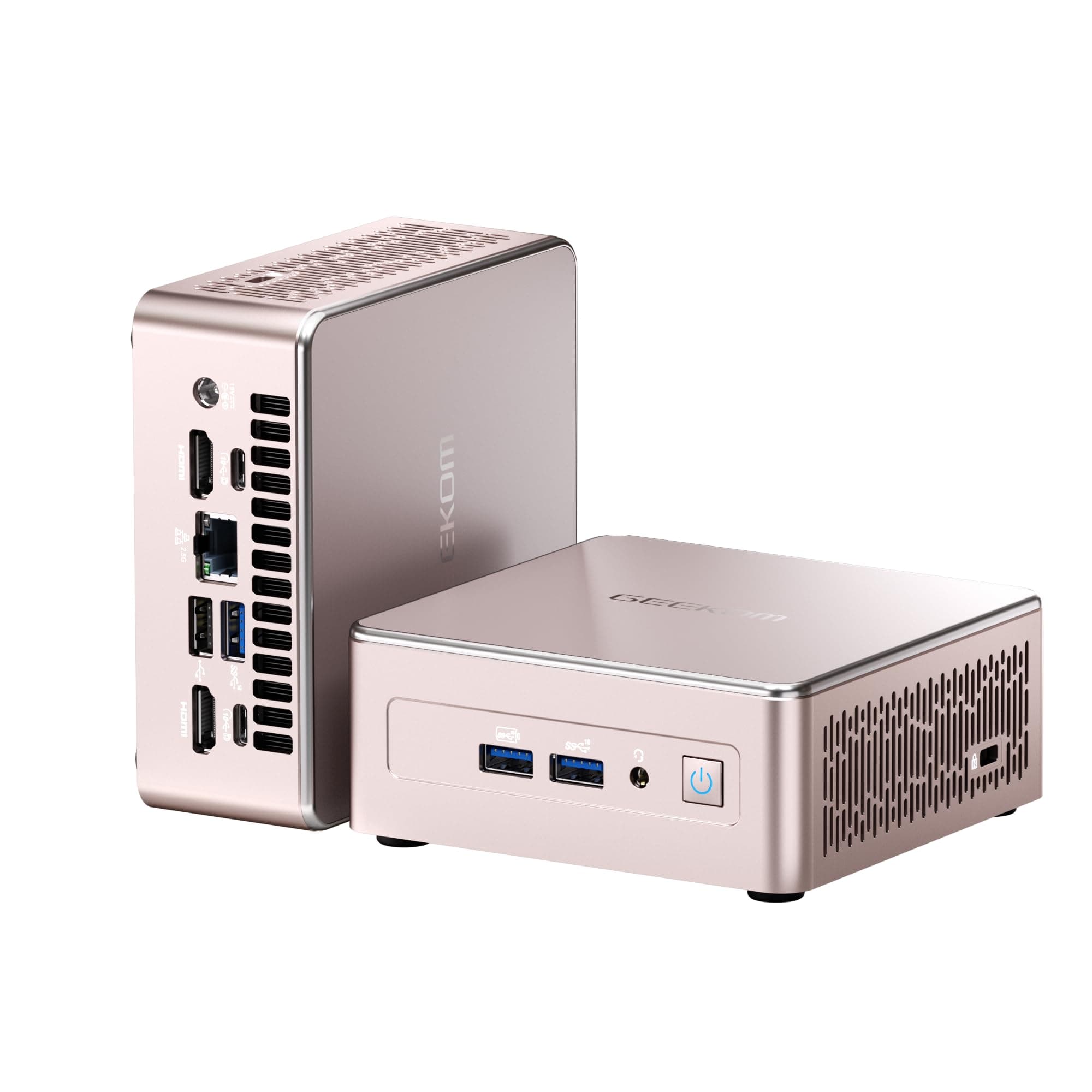 GEEKOM A5 Mini PC (2026) con AMD Ryzen 5 7430U, 16GB RAM (DDR Ampliable, No LPDDR Bloqueada) y 512GB SSD, Windows 11 Pro, Mini Ordenador Silencioso y Compacto, 2×HDMI, Lector SD, para Oficina y Hogar