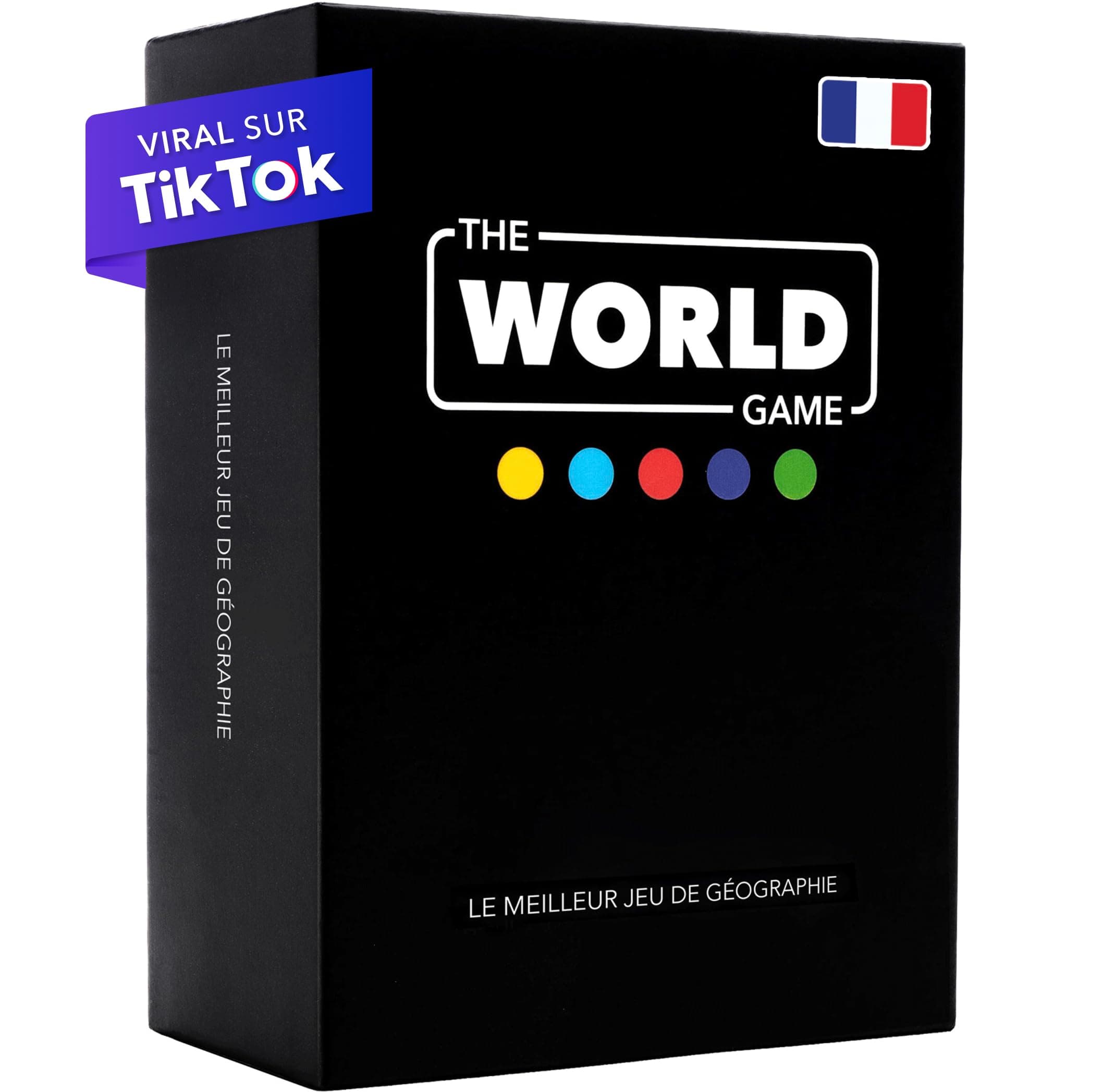 The World Game - Jeu de Géographie avec Carte du Monde - Jeu Société Éducatif pour Enfant, Famille et Adultes - Un Cadeau Parfait pour Garçons et Filles - français