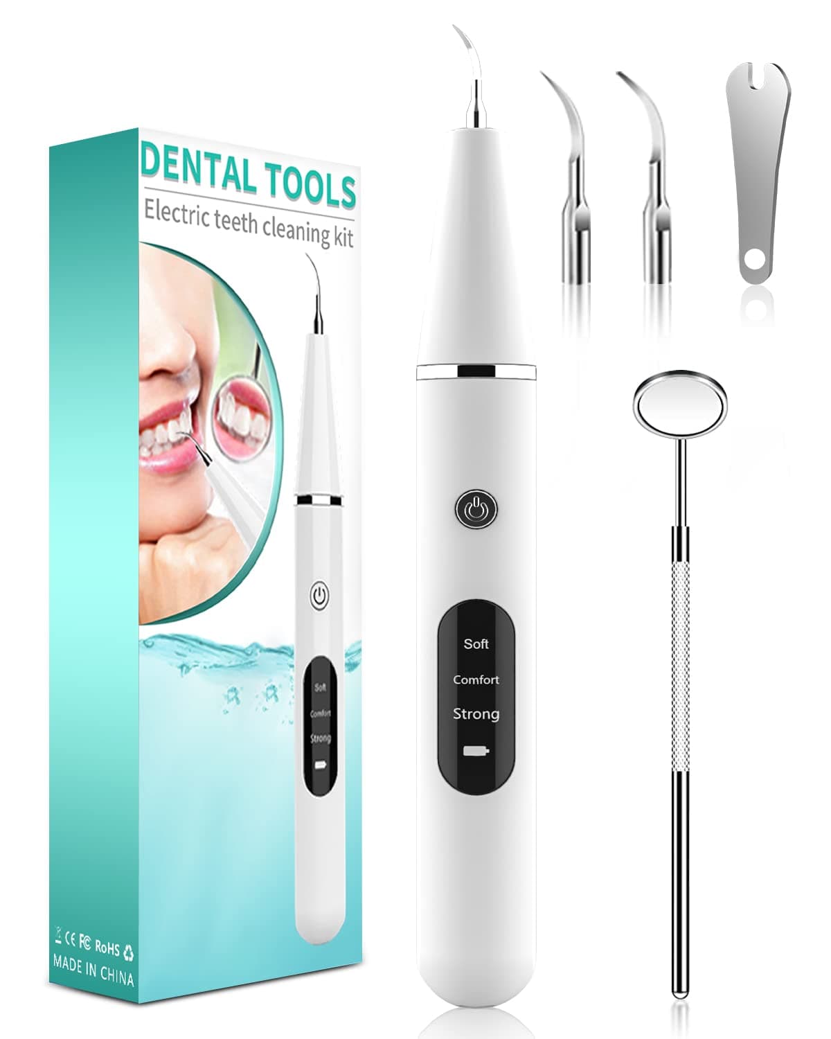 Brosse à dents | Accessoires pour hydropulseurs et irrigateurs | Nettoyage à 3 vitesses | Pour une haleine fraîche et l'hygiène bucco-dentaire