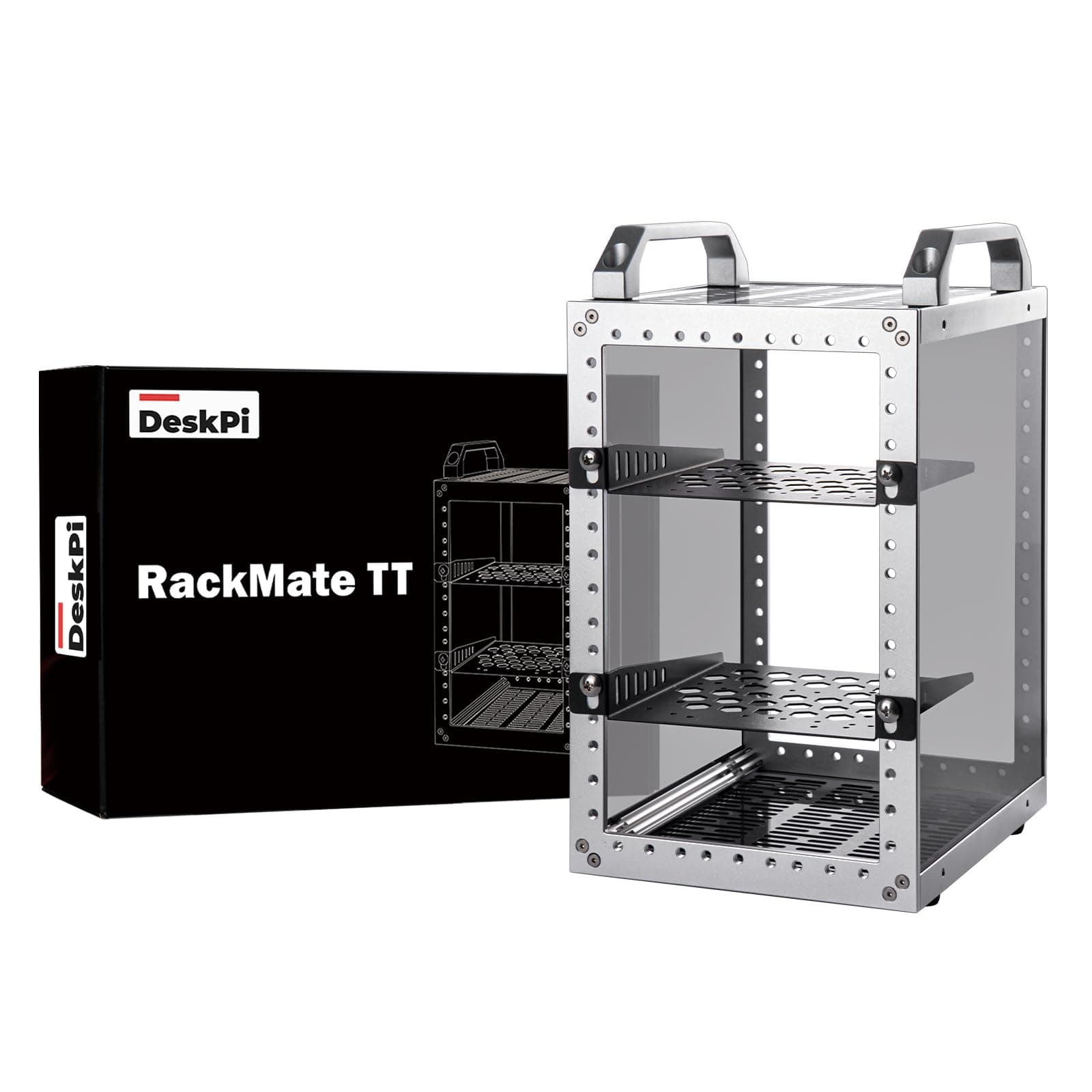 GeeekPi DeskPi RackMate TT Mini gabinete de servidor para mini PC, red, servidores, audio y equipo de video