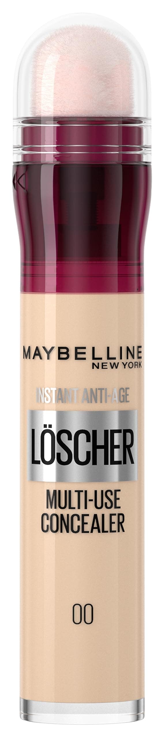 Maybelline New York Instant Anti-Age Effekt Löscher Concealer gegen Augenringe & Falten, Mit Goji-Beere & Haloxyl, Mikro-Lösch-Applikator für präzises Abdecken, Nr. 00 Ivory, 6,8ml