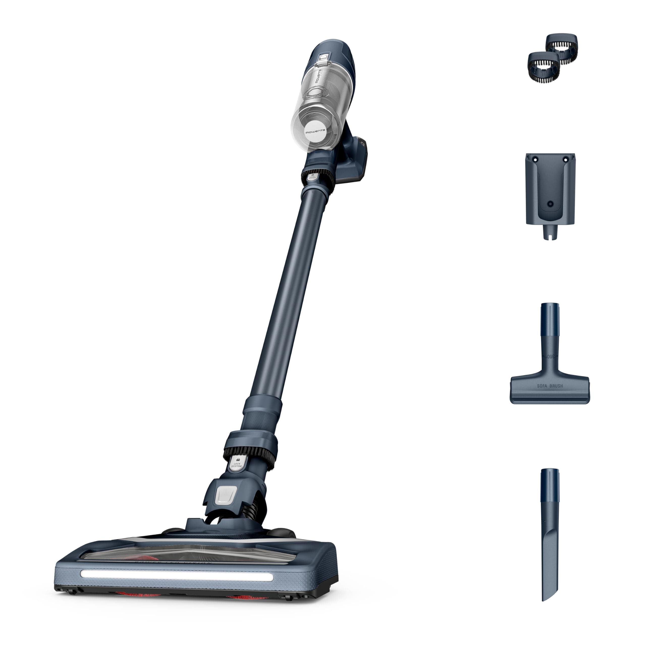 Rowenta X-Pert 6.60 Allergy, Aspirapolvere Senza Fili Potente, Scopa Elettrica Senza Fili con Contenitore Polvere da 0,55 L Facile da Pulire, Autonomia Fino a 45 Min, 100 W, RH6831EO