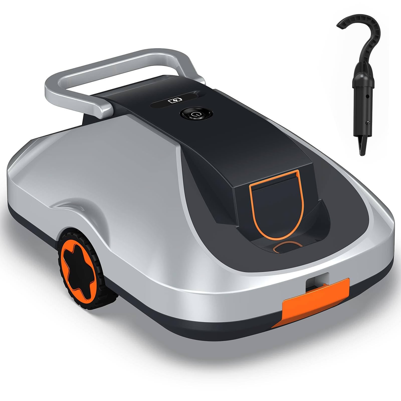 Robot Piscine sans Fil, Robot aspirateur piscine sans fil, 200Min d’Autonomie, Retour Automatique, Filtration Ultra-Fine, Navigation Intelligente, Compact et Portable pour Piscines Hors Sol 232 m²