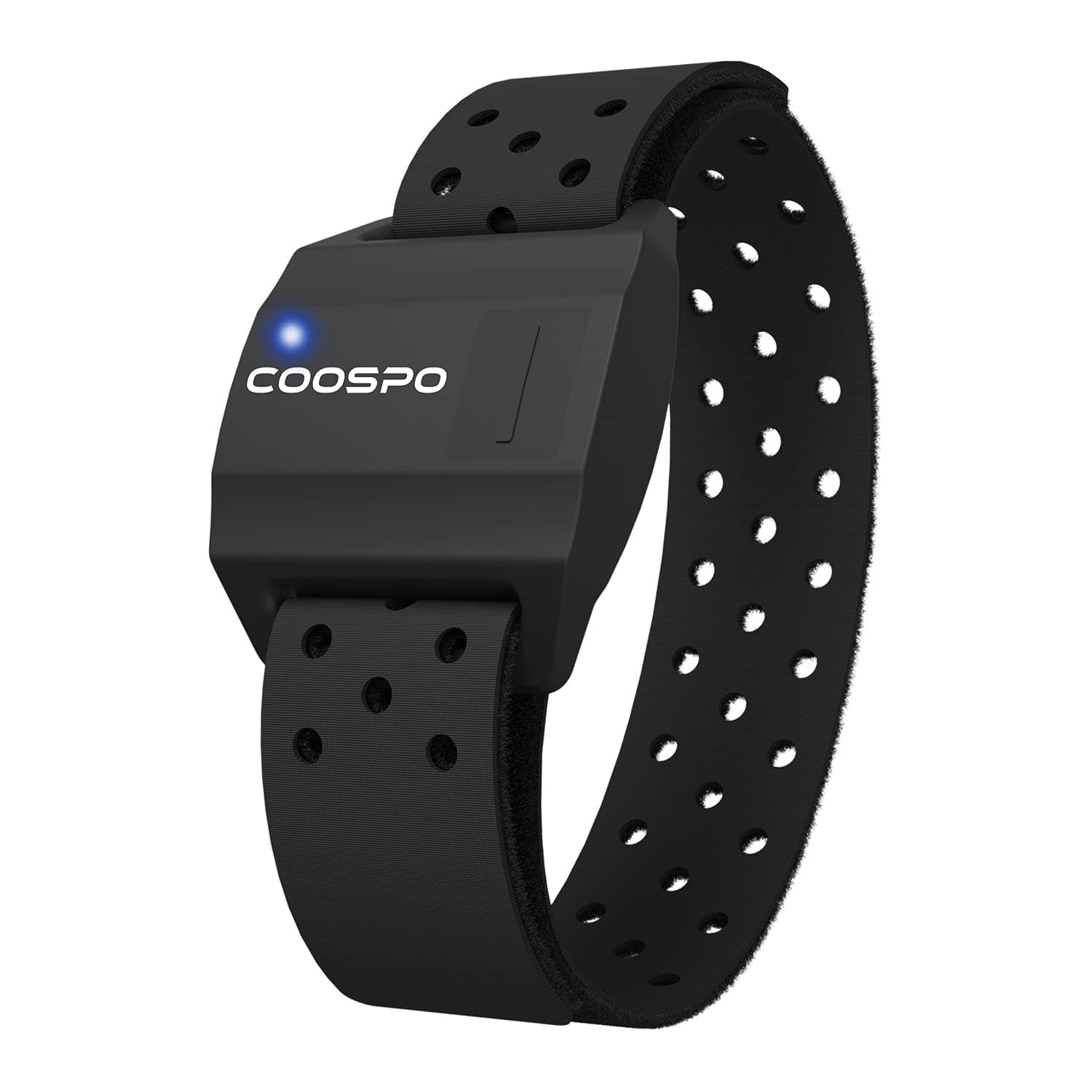 COOSPO HW706 Pulsómetros Banda Frecuencia Cardiaca Brazo Bluetooth Ant+, Impermeable IP67 para Wahoo, Strava, Polar Beat, DDP Yoga, adidas Run, Rouvy, Pulsoid