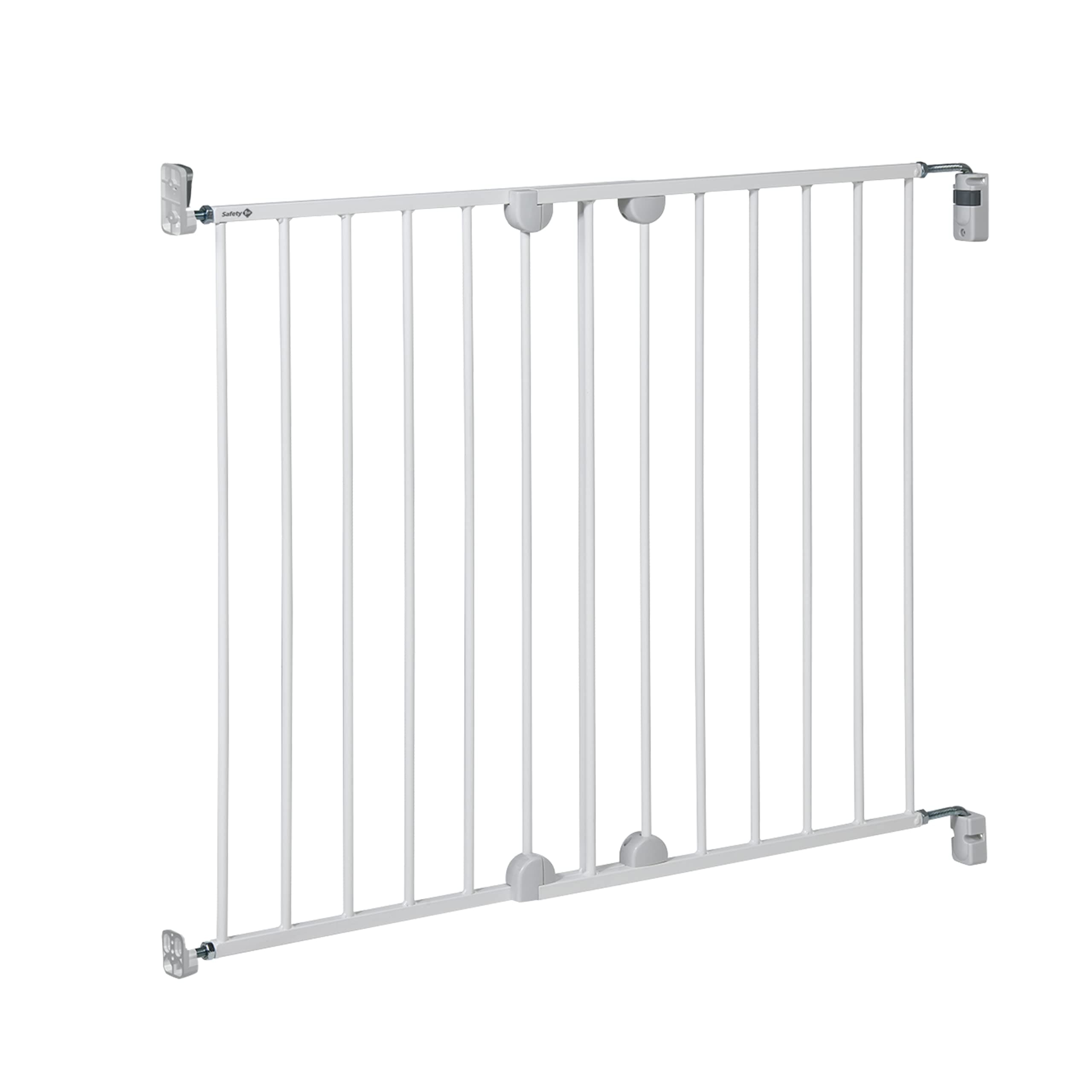 Safety 1st Wall Fix Cancelletto di Sicurezza Estensibile per scale e porte, 62-102 cm, Cancelletto per Bambini, Apertura Una Mano, Montaggio e Smontaggio Semplici, Nessun Rischio di Inciampo, Bianco