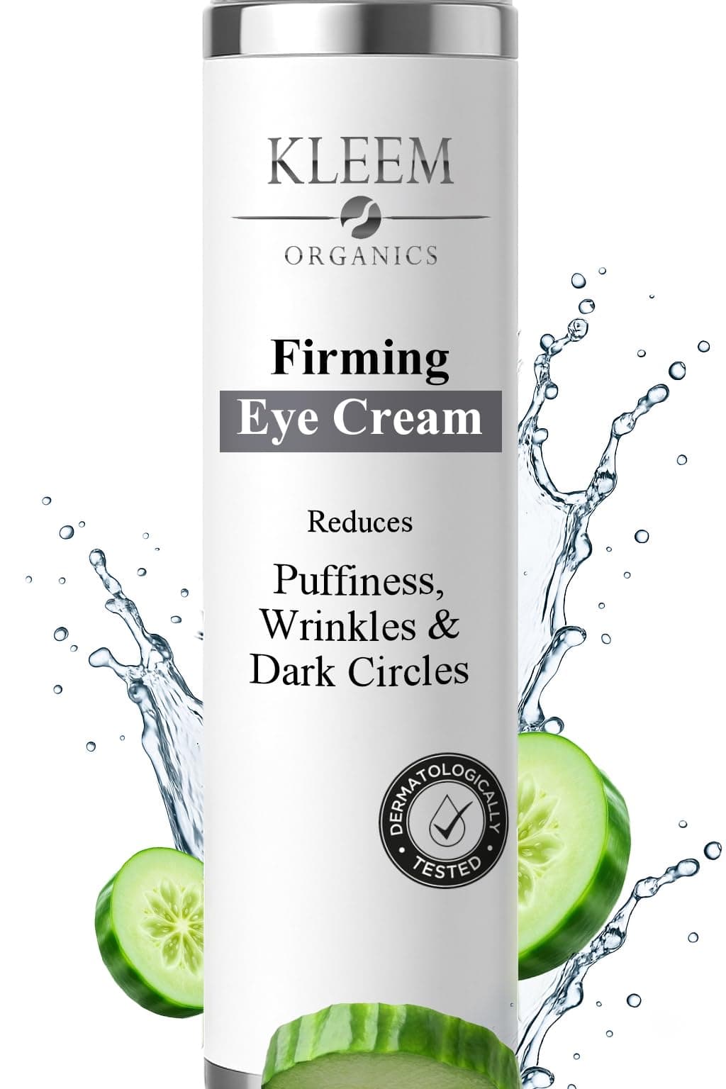 Kleem Crema Contorno Occhi Antirughe Dermatologicamente Testata - Formula Vegana a Tripla Azione Anti Age, Anti Borse, Anti Occhiaie con Peptidi e Caffeina – Donna e Uomo - 15ml