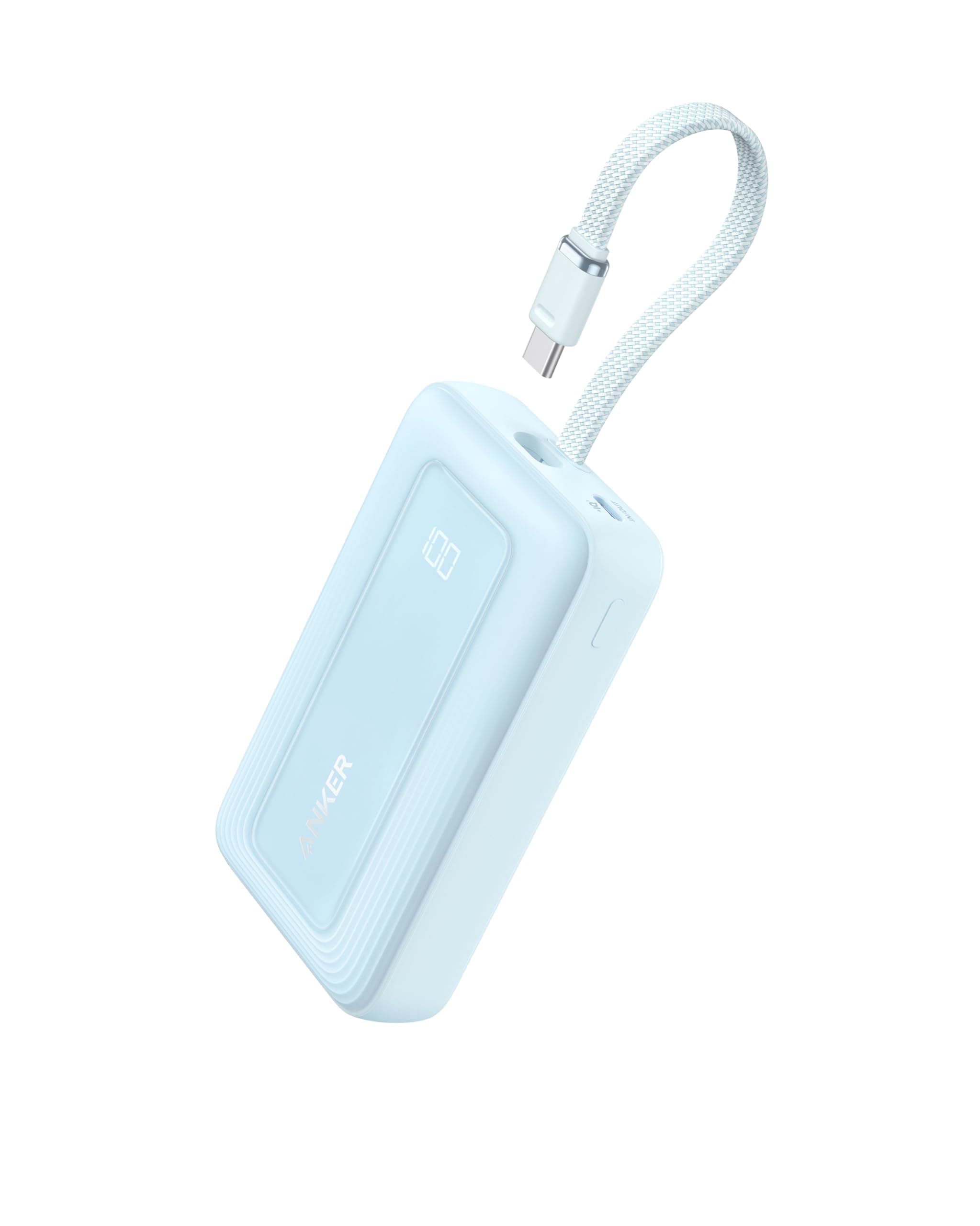 Anker Zolo Powerbank (2025 Upgrade), 20000mAh, 30W High-Speed-Ladegerät mit integriertem USB-C Kabel, Akku-Pack für iPhone 17/16/15-Serie, Galaxy und mehr