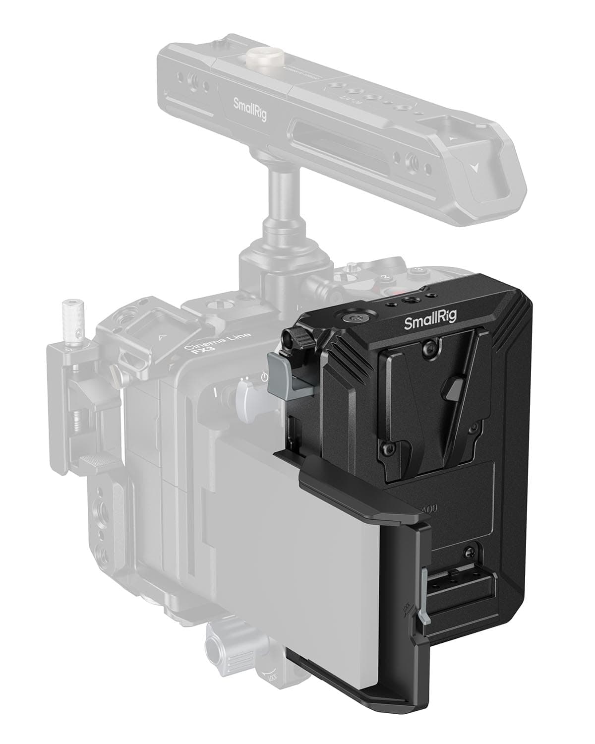 SMALLRIG V Mount Battery Plate,con Protector de Pantalla LCD, D-Tap/USB-C, Rig Compacto para Cámaras Mirrorless/DSLR, para Baterías NEEWER PS099E - 5228