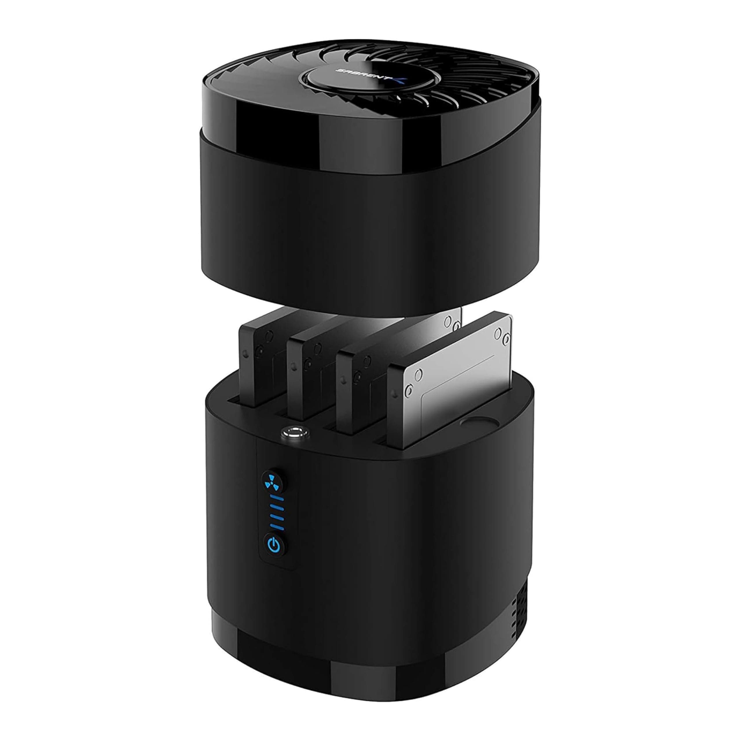 SABRENT SSD Estación de Acoplamiento de 2,5 Pulgadas SSD/HD| hasta 16TB (4 Bahías) con Fuente de alimentación [DS-4SSD]