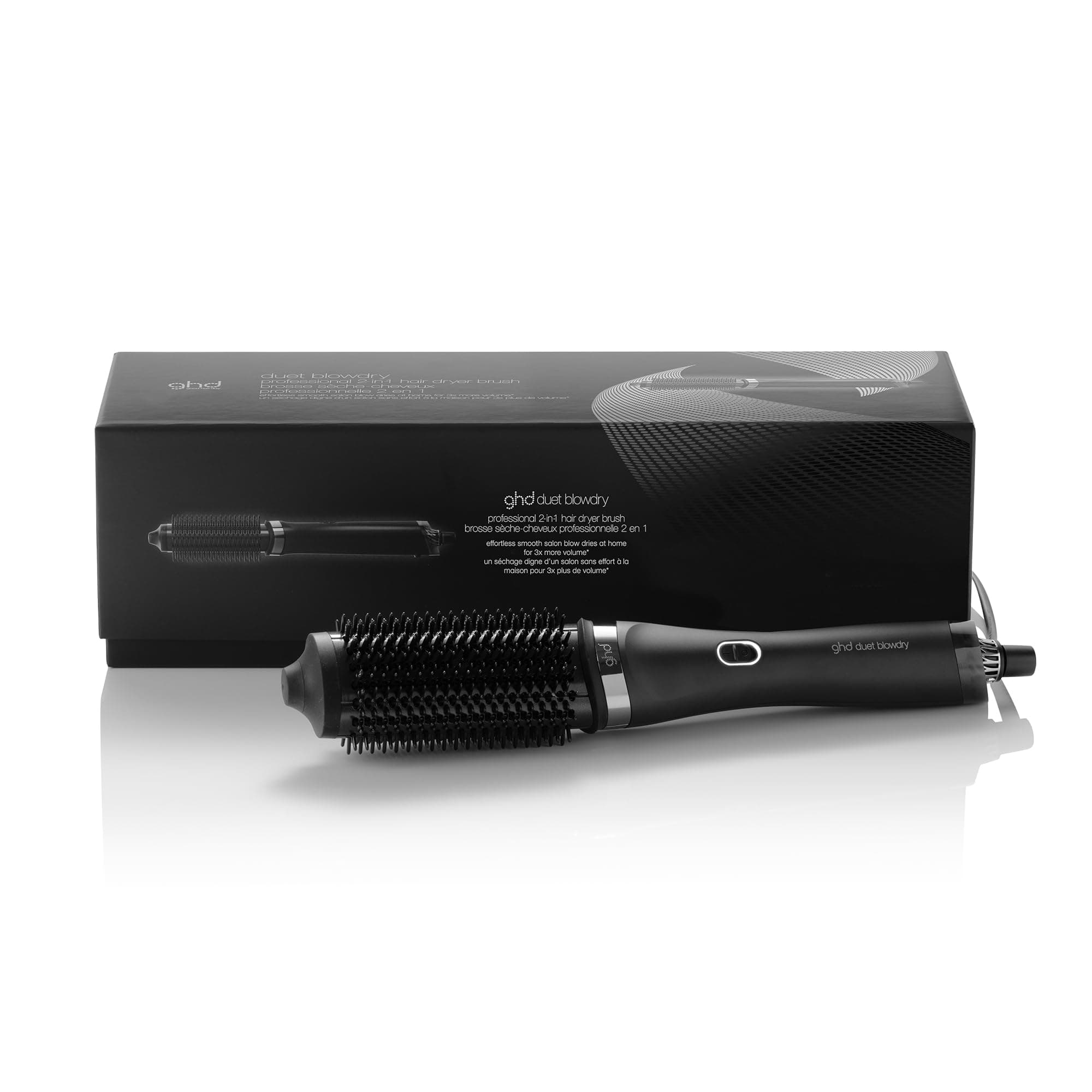 ghd - Brosse soufflante ghd Duet Blowdry - Brosse 2-en-1 - Sèche et coiffage sans dommage - 3x plus de volume sans frisottis - Brushing facile à la maison - Utilisation sur cheveux mouillés