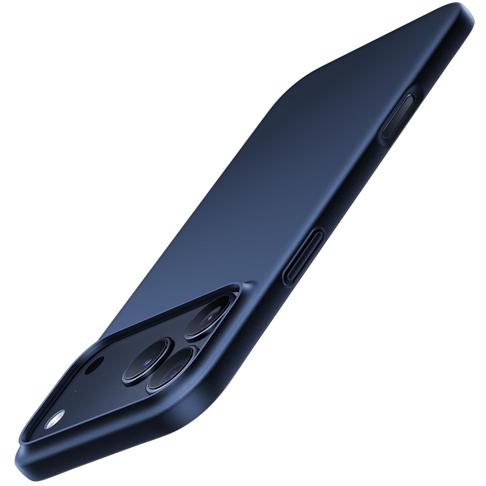 TORRAS 2025 Neu Meister der Dünnheit für iPhone 17 Pro Max Hülle Rundumschutz Exzellente Samtiger Griff [Wie das Original] Handyhülle iPhone 17 Pro Max Slim iPhone Hülle Blau