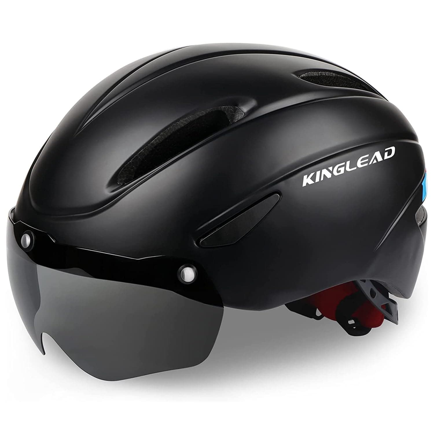 Casque Vélo Homme, Casque Vélo Femme KINGLEAD, Casque Vélo MTB avec Visière Magnétique Amovible, Casque Respirant Ultraléger, Casque Vélo Ajustable