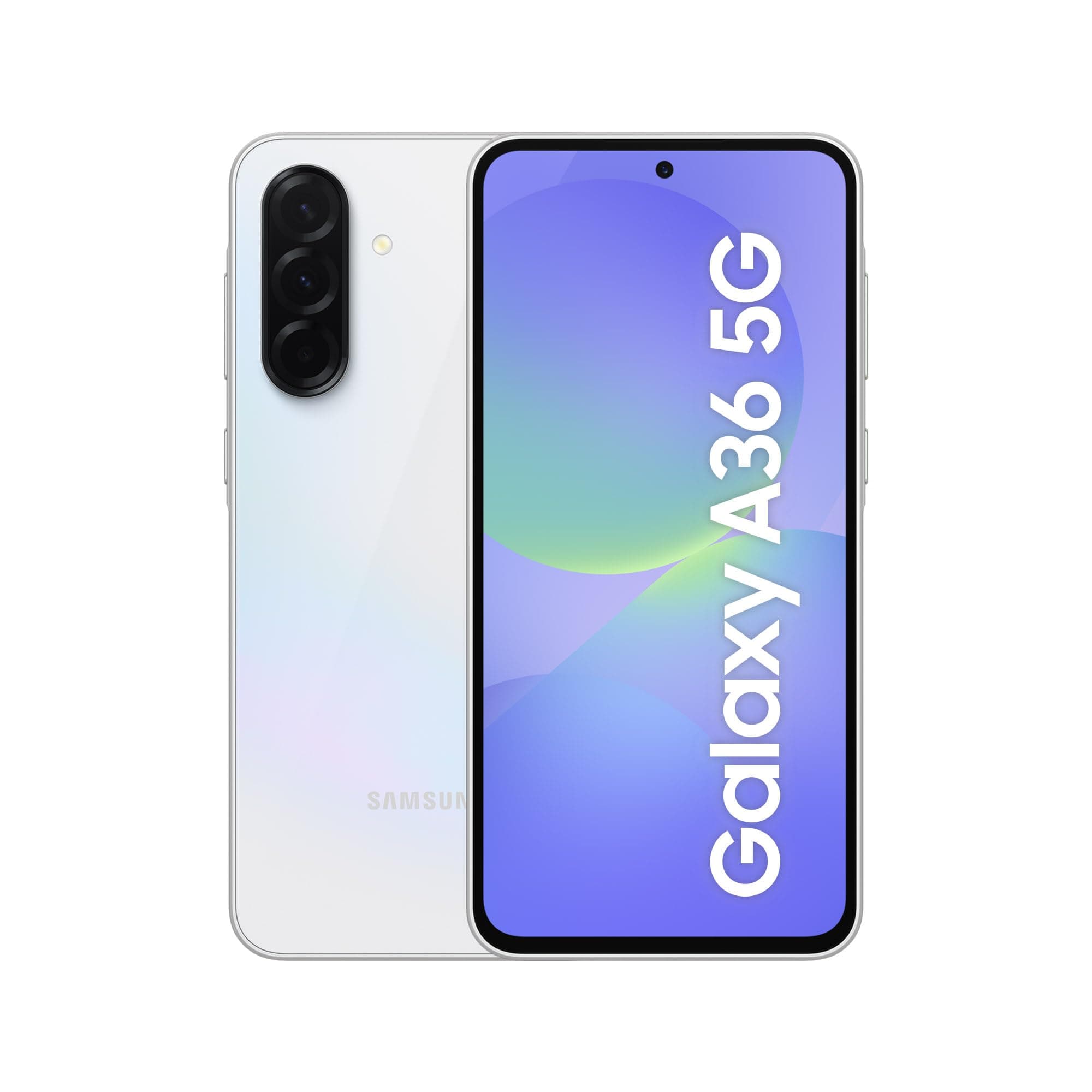 Samsung Galaxy A36 5G 256GB Teléfono Móvil, 8GB RAM, 50MP Cámara, Blanco, Garantía del Fabricante 3 Años + 1 Año Extra