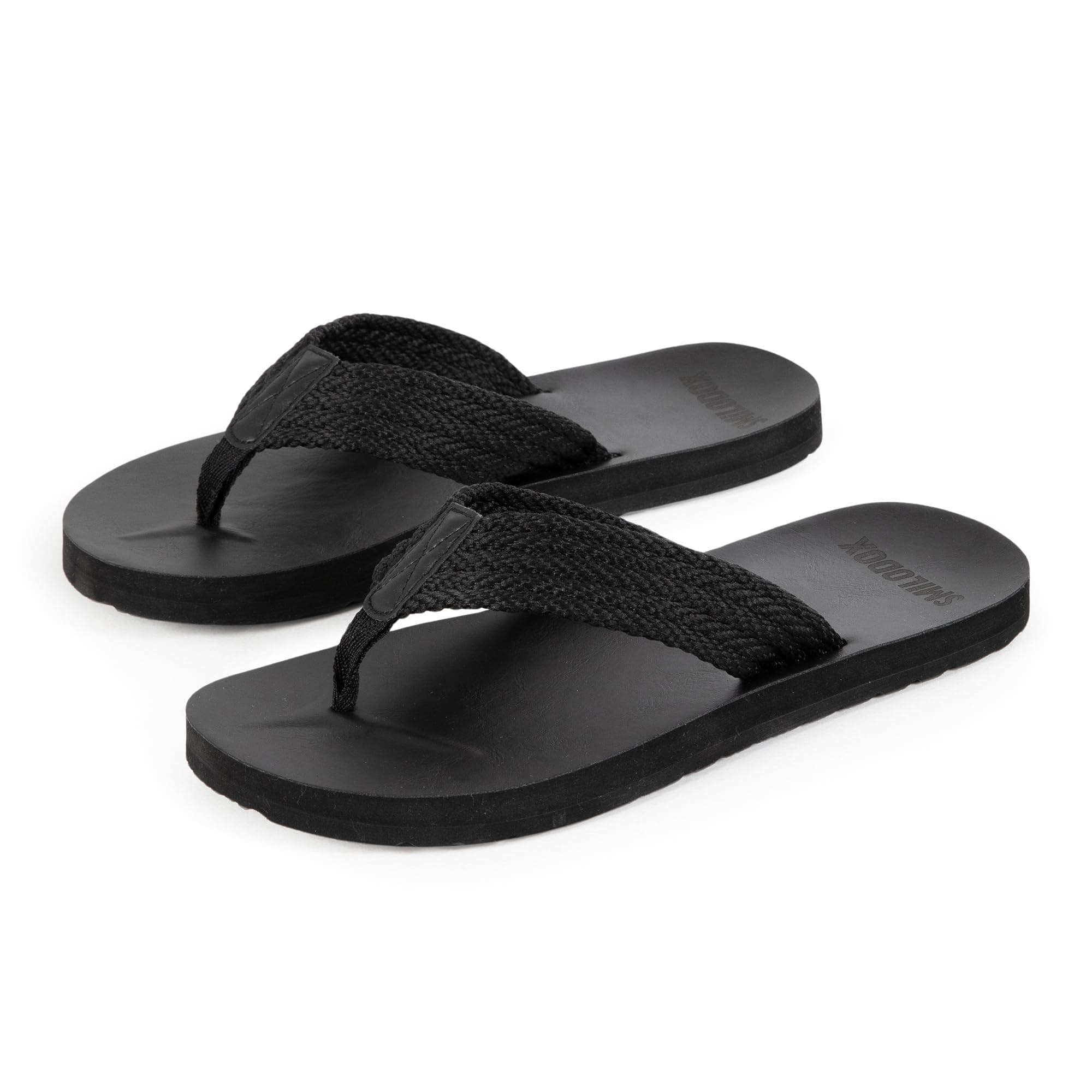 SMILODOX Flip Flops Herren Alexi - Rutschfeste Badeschuhe, Leichte, Weiche Hausschuhe Sommer Slippers Pantoletten, Anpassunsgsfähige Badeschlappen Flip Flop für Strand Indoor-Outdoor