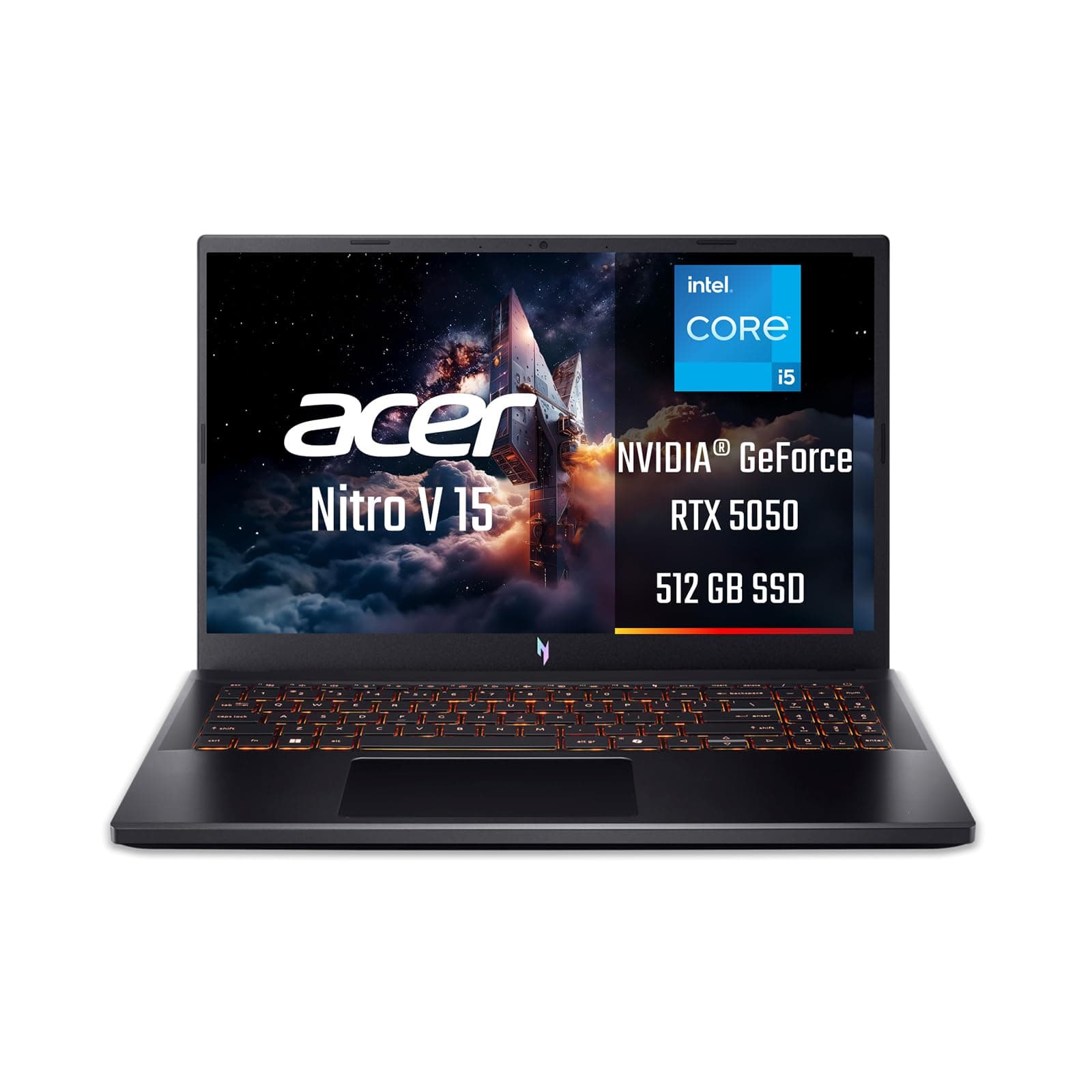 Acer Nitro V 15 ANV15-52-5886 Notebook Gaming, NVIDIA GeForce RTX 5050 8 GB GDDR7, Processore Intel Core i5-13420H, Ram 16 GB DDR4, 512 GB SSD, Display 15.6" FHD IPS 165 Hz LED LCD, Windows 11 Home