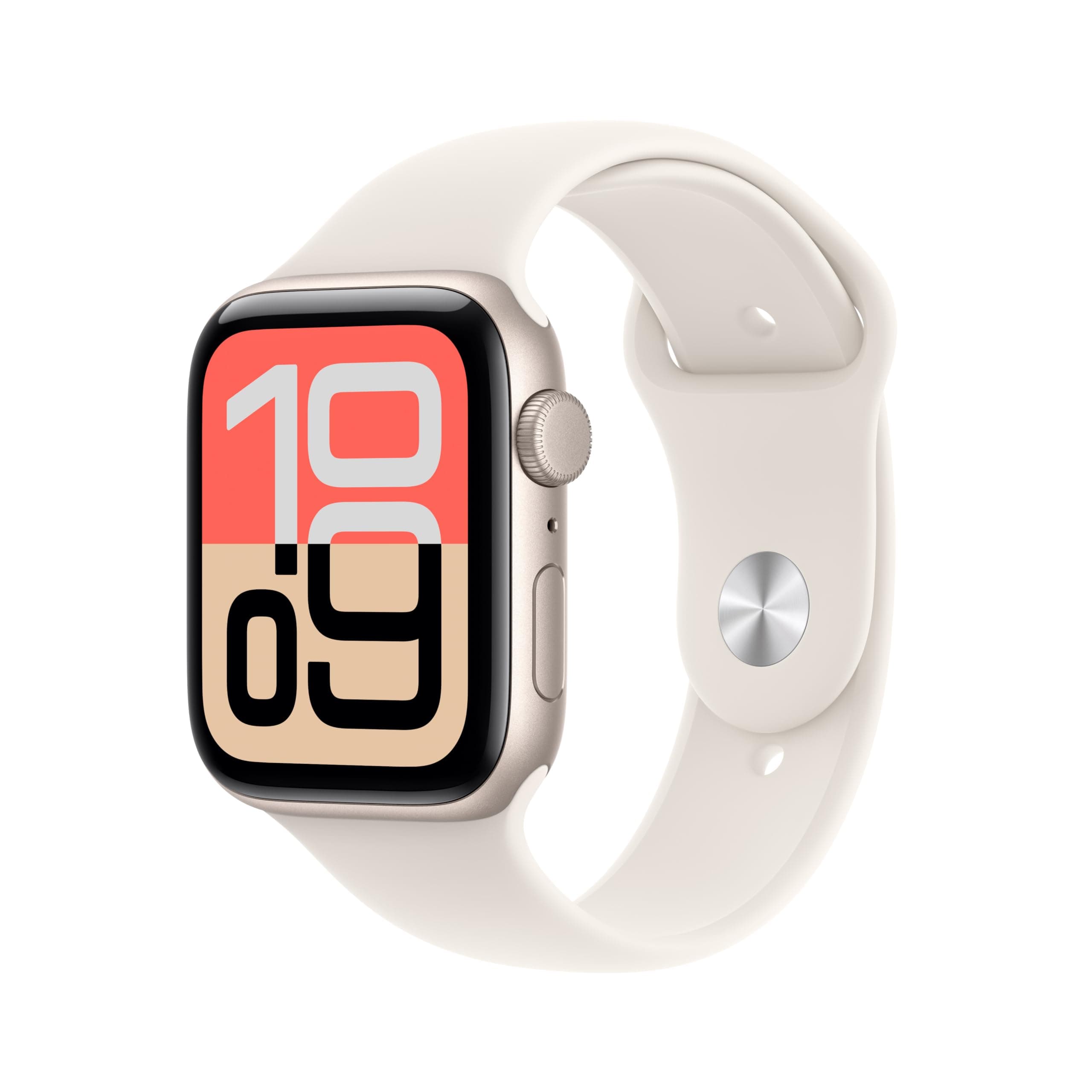 Apple Watch SE 3 [GPS 44 mm] Montre connectée avec boîtier Lumière stellaire et Bracelet Sport Lumière stellaire. Moniteur activité/Sommeil/fréquence Cardiaque, écran Toujours activé