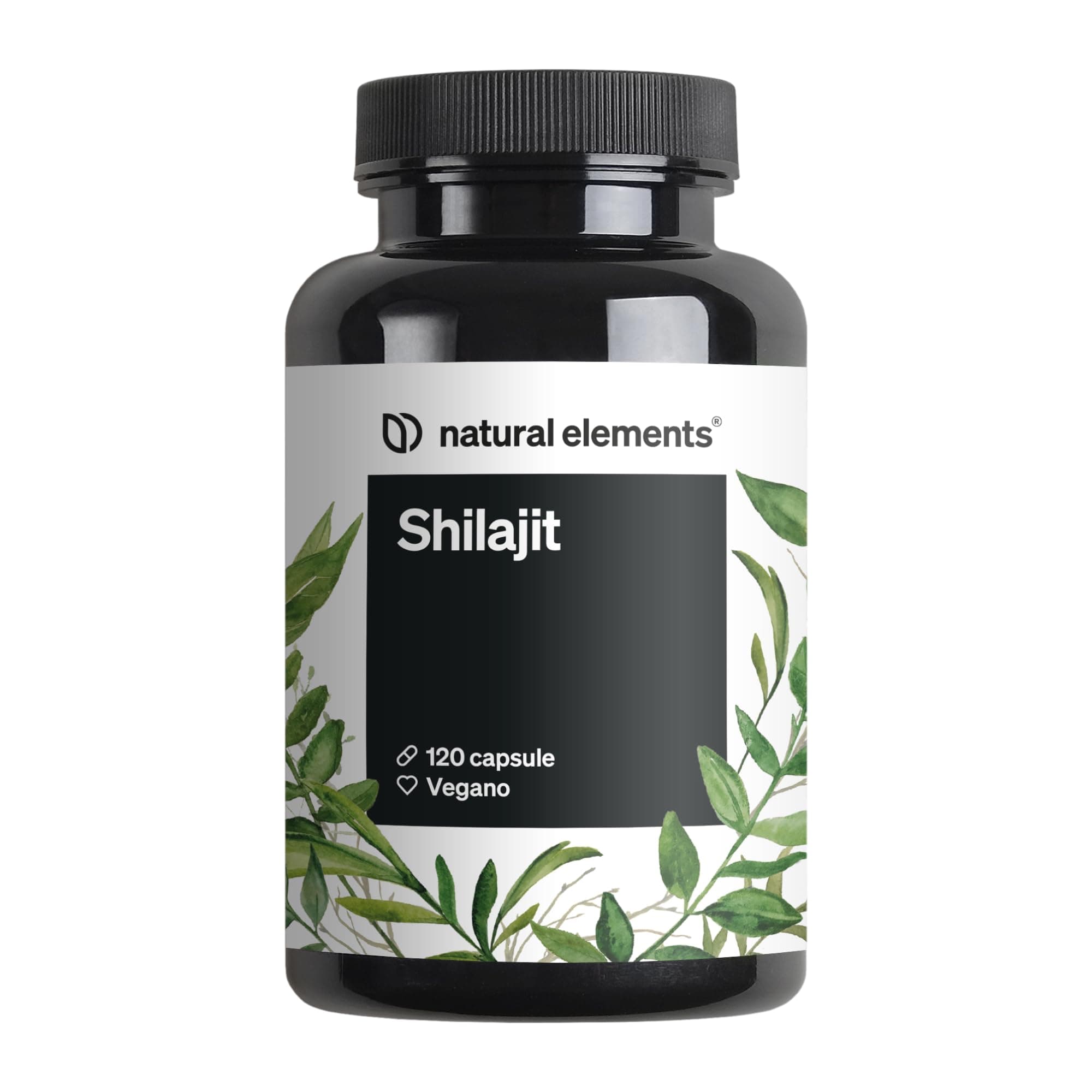 Integratore di Shilajit 1300 mg per Dose - 120 Capsule Vegane - Privo di Additivi - Prodotto in Germania e Testato in Laboratorio