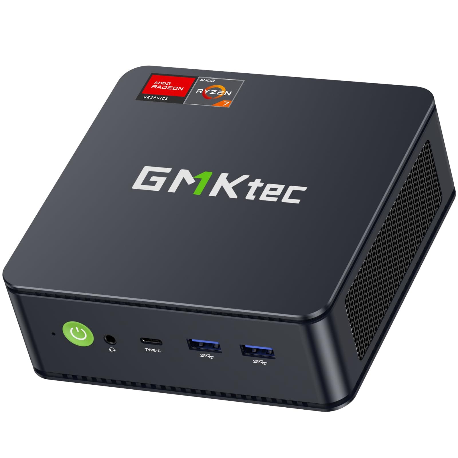GMKtec AMD Ryzen 7 Mini PC W-11 Pro 7730U(Actualizado 7430U/ 5825U) (8 C/16 T 4,50 GHz), M5 Ultra Dual LAN 2.5G Mini Computer, 32GB DDR4 RAM+1TB PCIe-SSD, WiFi 6, USB 3.2, USB-C, BT 5.2, DP, HDMI