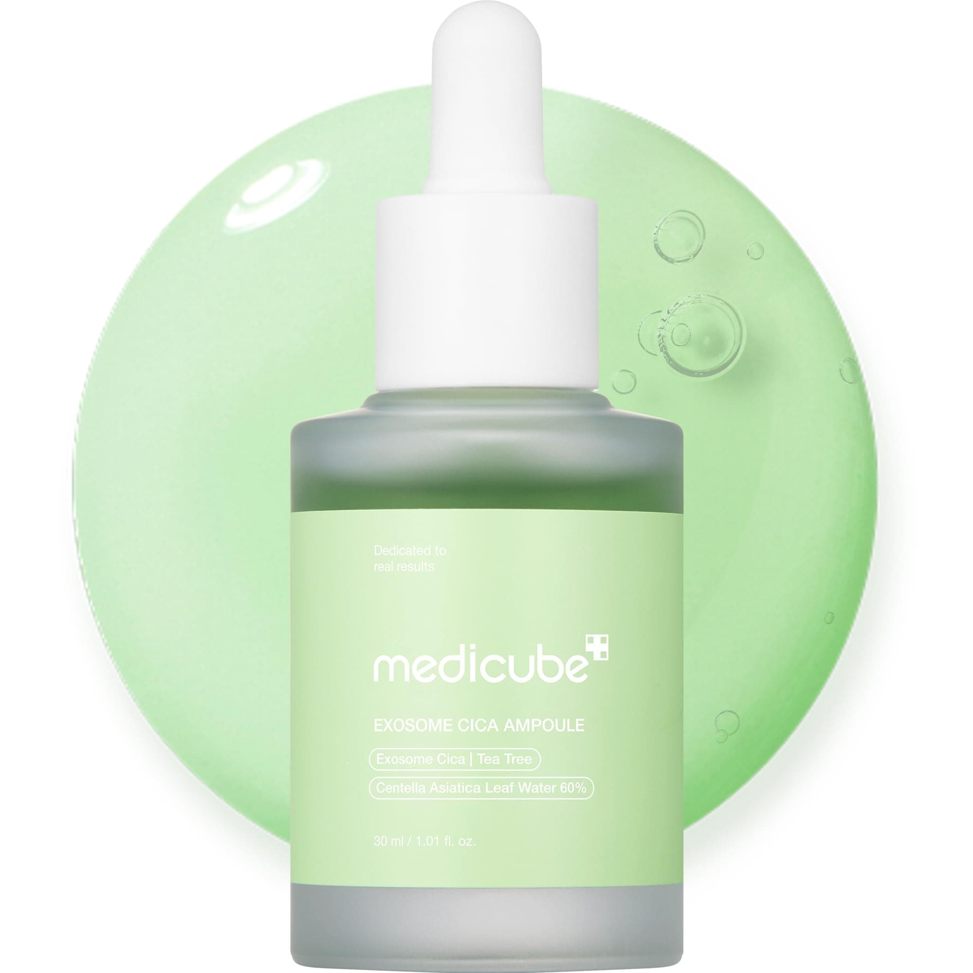 medicube - AMPOLLA CALMANTE POTENTE MA MORBIDO: lenisce tutti i problemi della pelle con esosomi contenenti Centella Asiatica che forniscono potenti effetti lenitivi e ammorbidiscono la consistenza