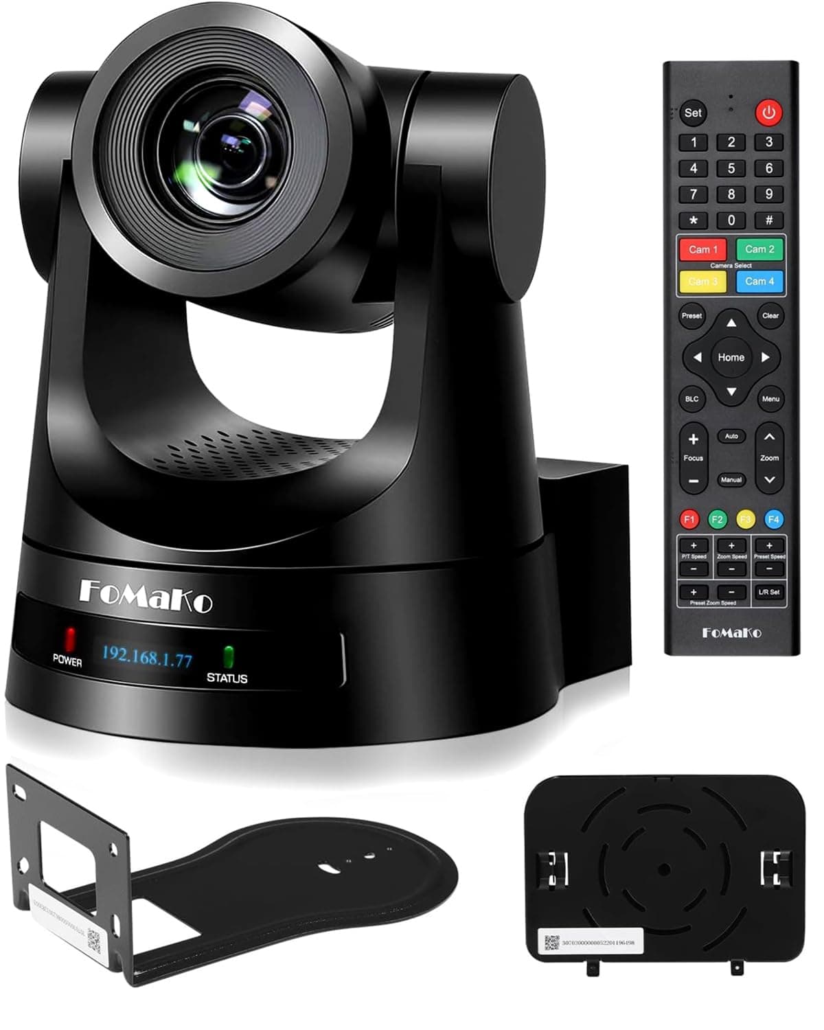 FoMaKo Caméra PTZ SDI Zoom Optique 20x Suivi-IA 1080P 60fps, Sortie Vidéo Simultanée 3G-SDI/HDMI/USB3.0/LAN(PoE), pour Service Religieux, éducation, Diffusion en Direct Professionnelle, FMK20SDI Pro