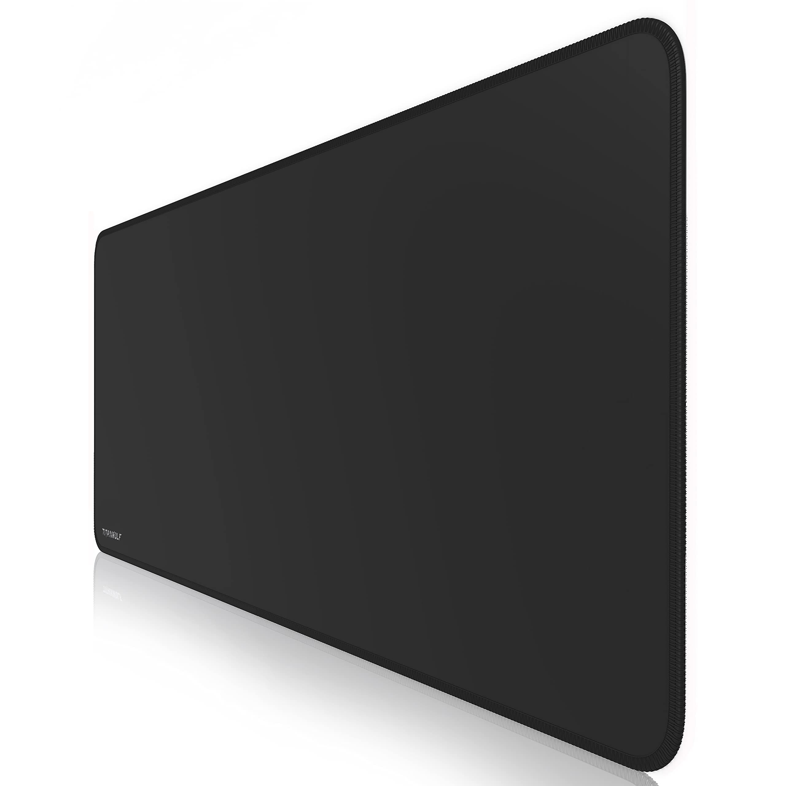 TITANWOLF - Übergröße Mauspad Gaming 1000x400mm - XXXL Mousepad groß mit Motiv - Tischunterlage Large Size - verbessert Präzision und Geschwindigkeit - XXL - schwarz