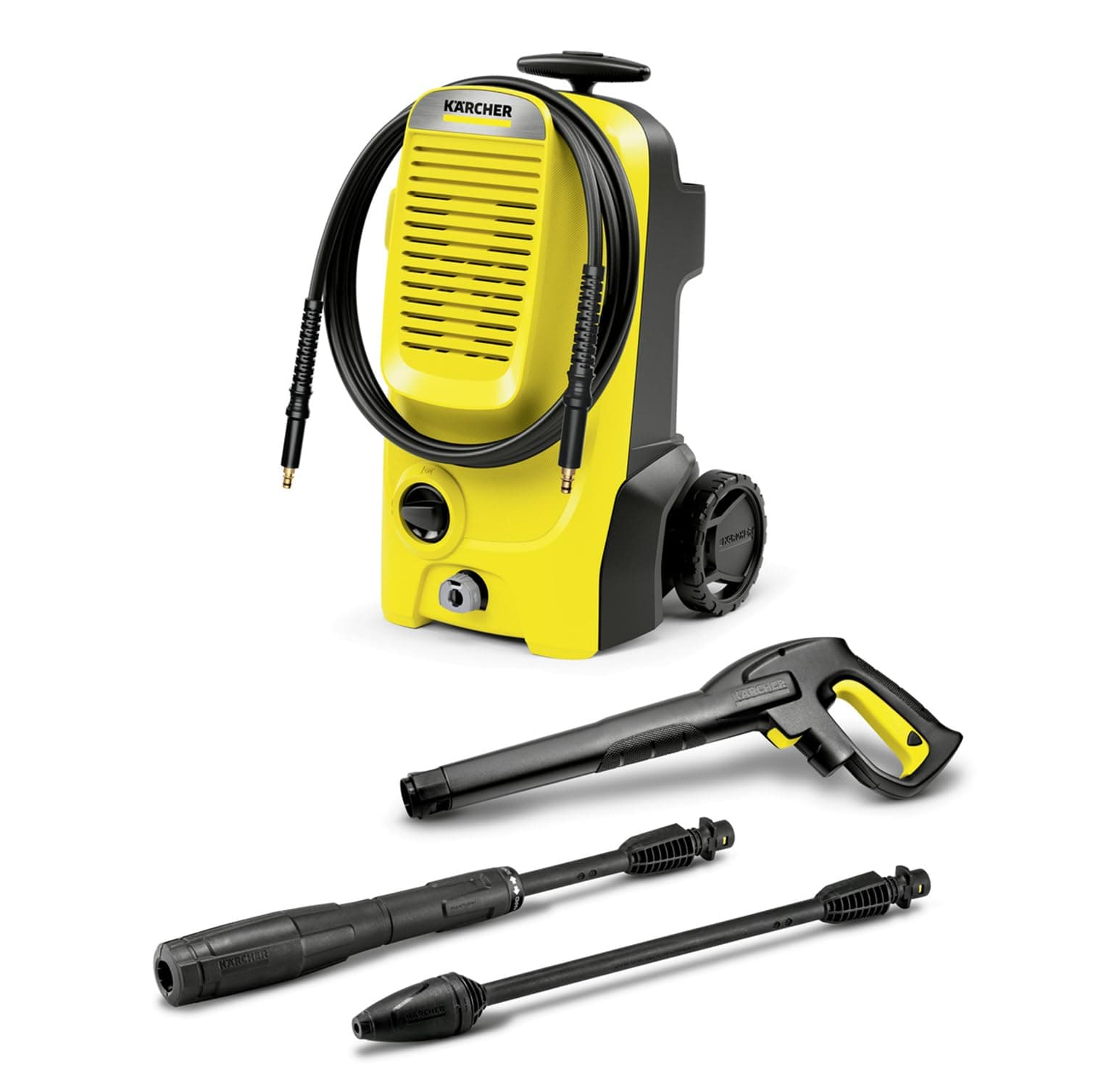 Kärcher Idropulitrice K 5 Classic, Pressione max. 145 bar, Portata 500 l/h, Area di lavoro 40 m²/h, Avvolgitubo integrato, Pistola ad Alta Pressione, Ugello Rotante, Lancia Vario Power Jet