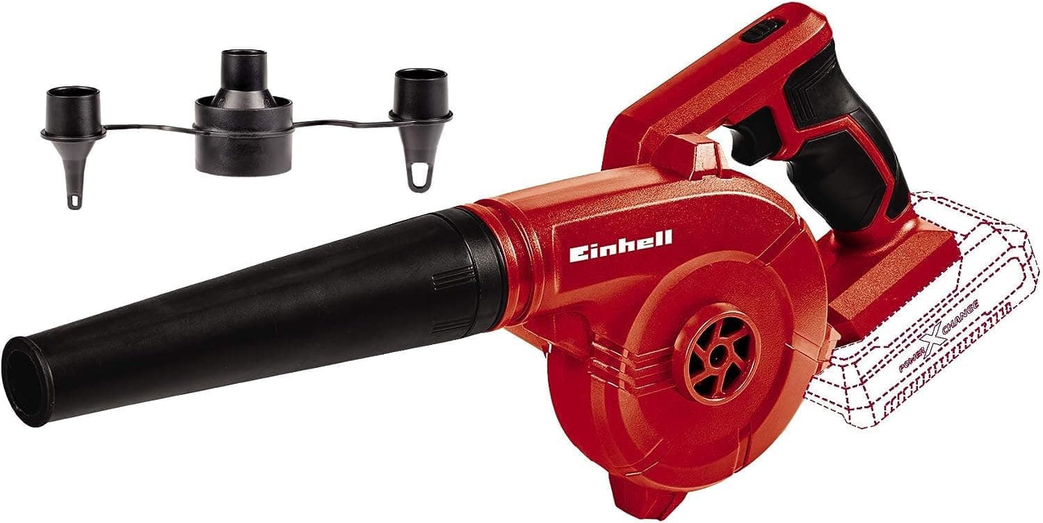 Einhell Akku-Bläser TE-CB 18/180 Li - Solo Power X-Change (18 V, Blas-Luftstrom bis zu 180 km/h. Leerlaufdrehzahl 15.500 min-1, 2 Geschwindigkeitsstufen, Softgrip, ohne Akku und Ladegeräte)