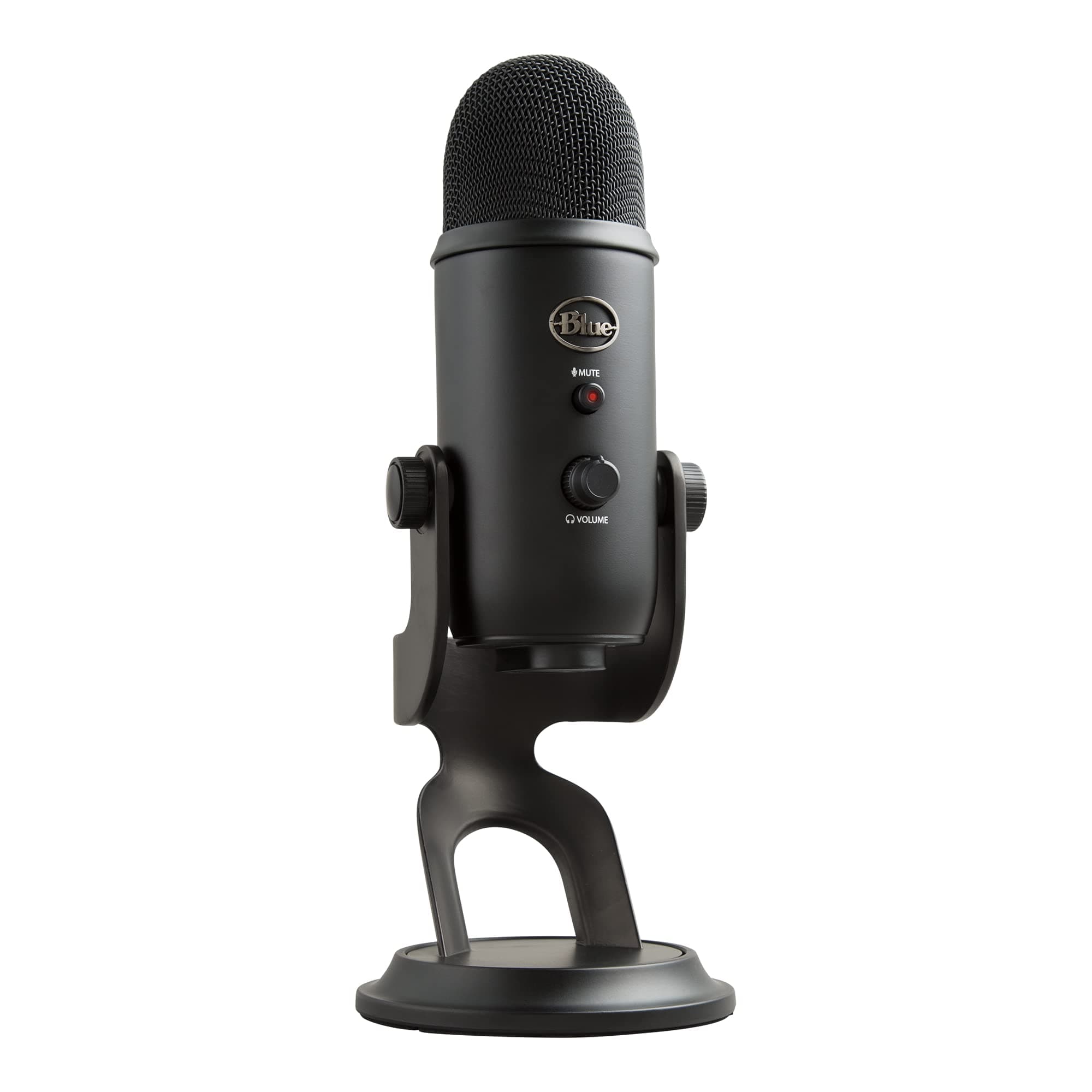 Logitech for Creators Blue Yeti Microphone USB pour Enregistrer, Streaming, Gaming, Podcast sur PC & Mac, Micro condensateur pour ordinateur portable et PC avec Effets Blue VO!CE, Plug and Play - Noir