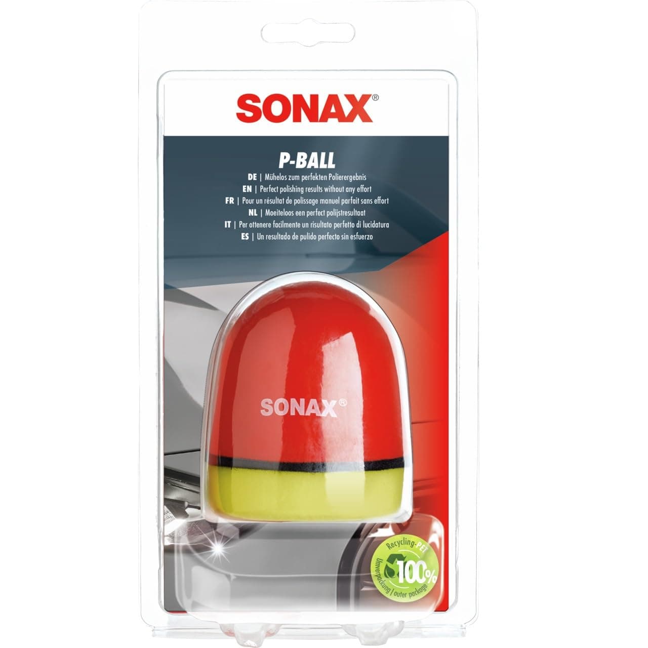 SONAX P-Ball (1 Stück) mühelos und schnell zum perfekten Polierergebnis | Art-Nr. 04173410