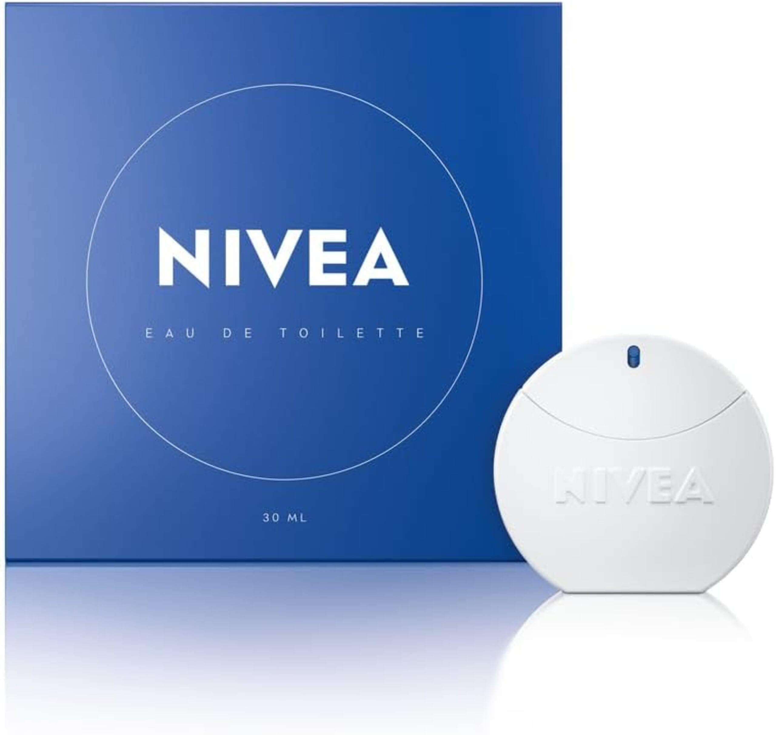 NIVEA Creme Eau de Toilette 30 ml, Profumo donna e uomo unisex dall'iconica fragranza di crema idratante NIVEA Creme, Acqua profumata dalle note floreali con cofanetto ideale come idea regalo