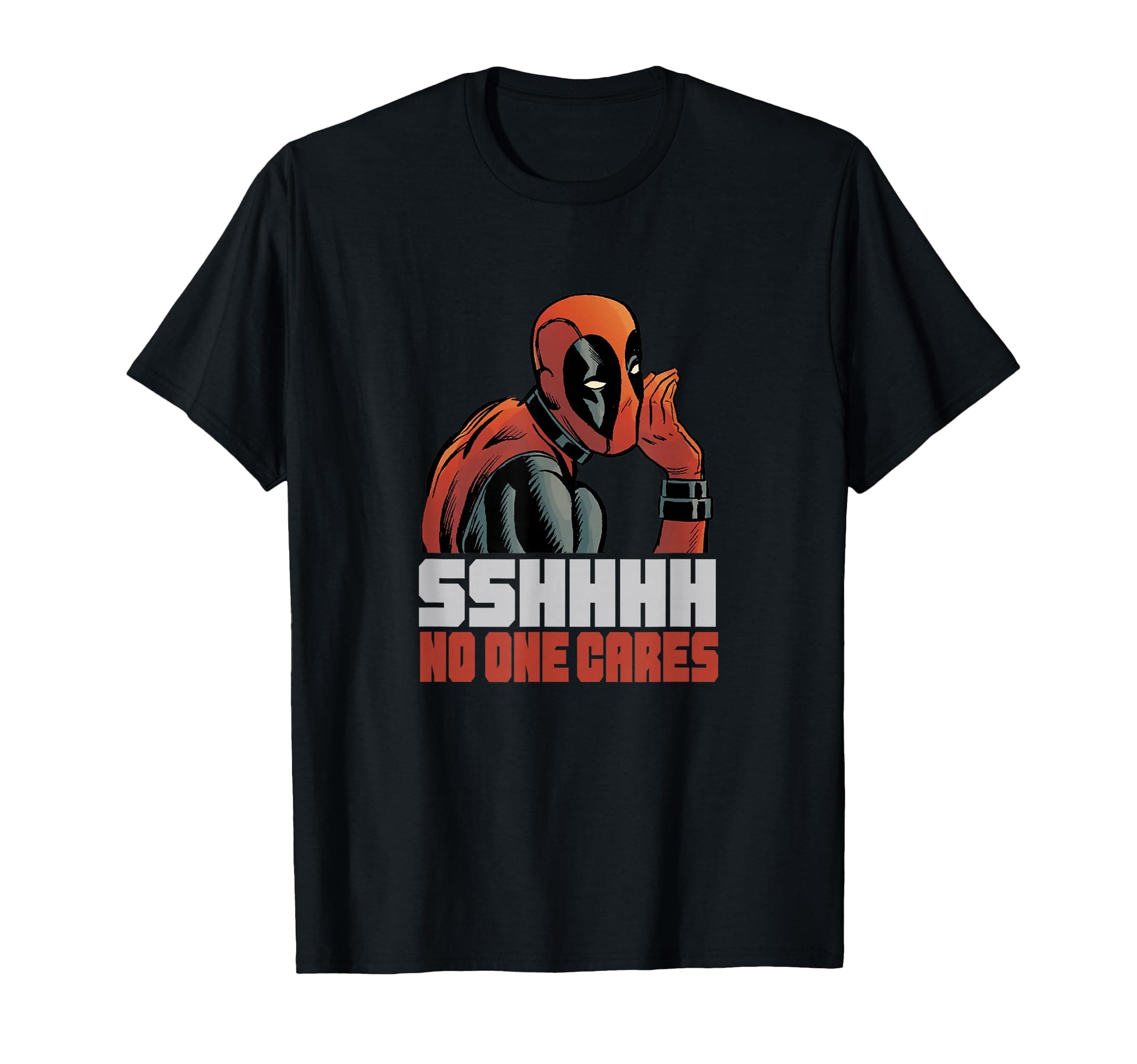 Marvel Deadpool SSHHHH No One Cares Whisper T-Shirt