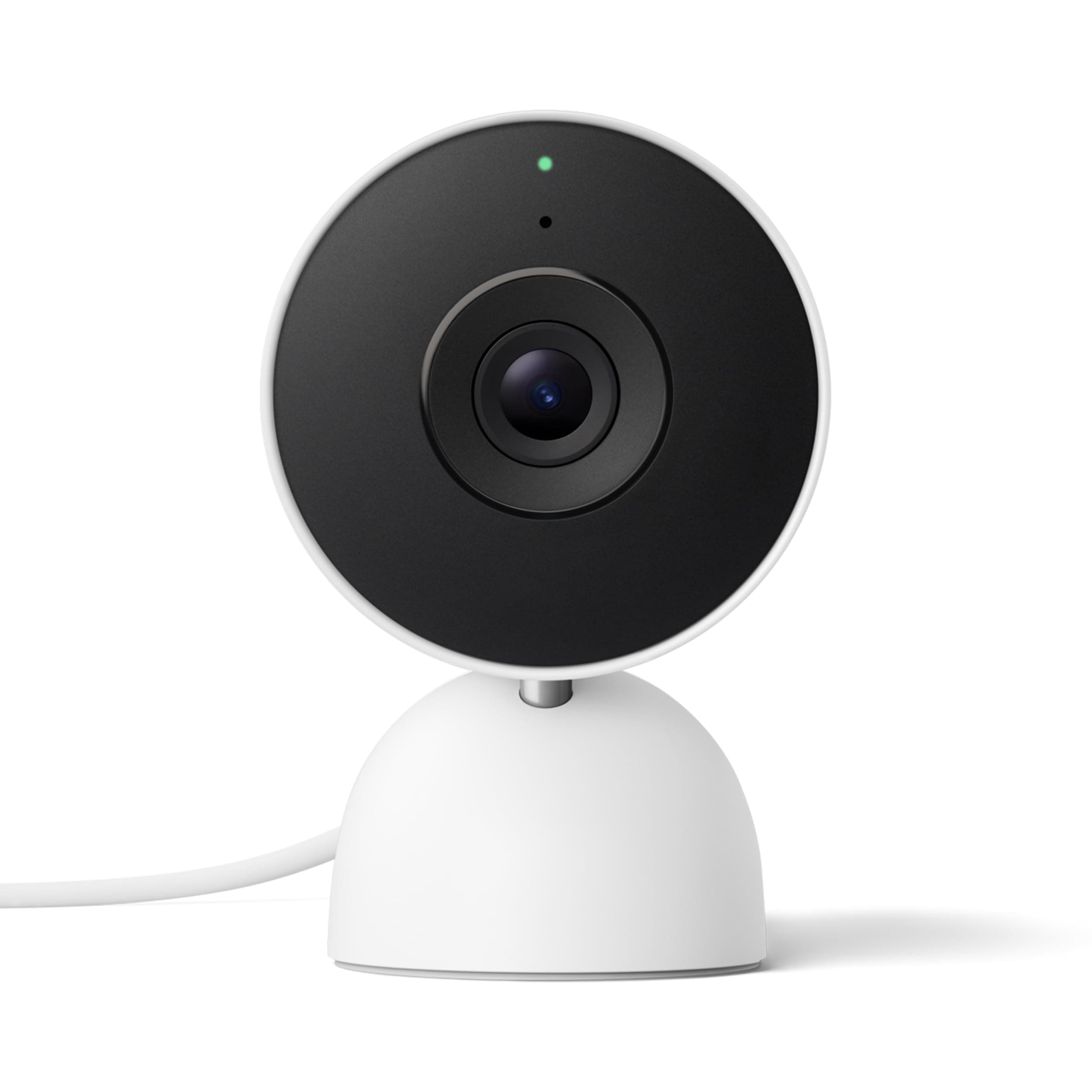 Google Nest CAM Indoor (con Cable, 3.ª Gen.) - Cámara de Seguridad de Interior con vídeo 2K - Funciona con Google Home - Nieve