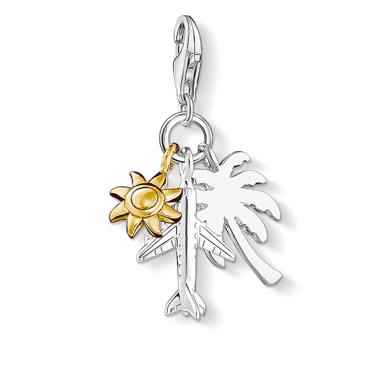 THOMAS SABO Damen-Charm-Anhänger Seestern Charm Club 925 Sterling Silber 1528-051-14