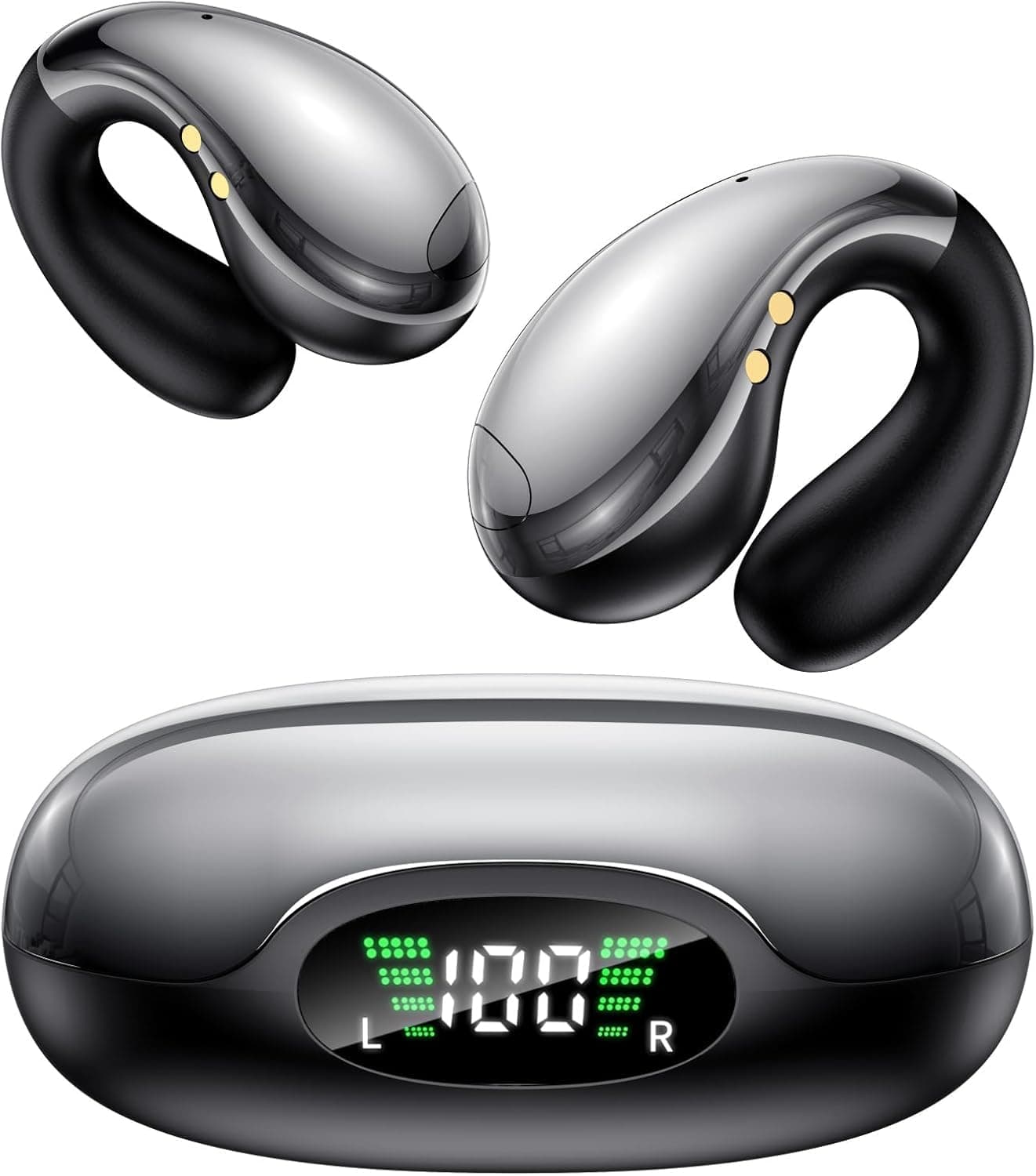Boytond Auriculares Traductor En Tiempo Real - Traductor Instantaneo de Voz, Auriculares Inalambricos con IA, 164 Lenguas, Traducción Simultánea, Audio Hi-Fi y Pinganillo Multilingüe, Abismo Negro