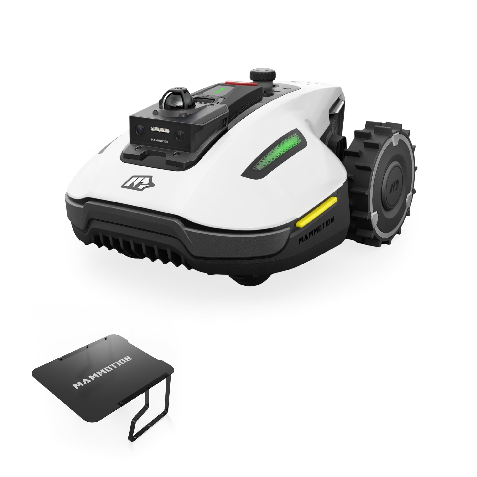 MAMMOTION YUKA Mini 2 800 LiDAR Robot Tondeuse sans Fil Périmétrique – Jusqu’à 800 m², Navigation 360° LiDAR + caméra avec Pilotage par IA, détection de Plus de 300 Obstacles, DropMow, pentes de 45%