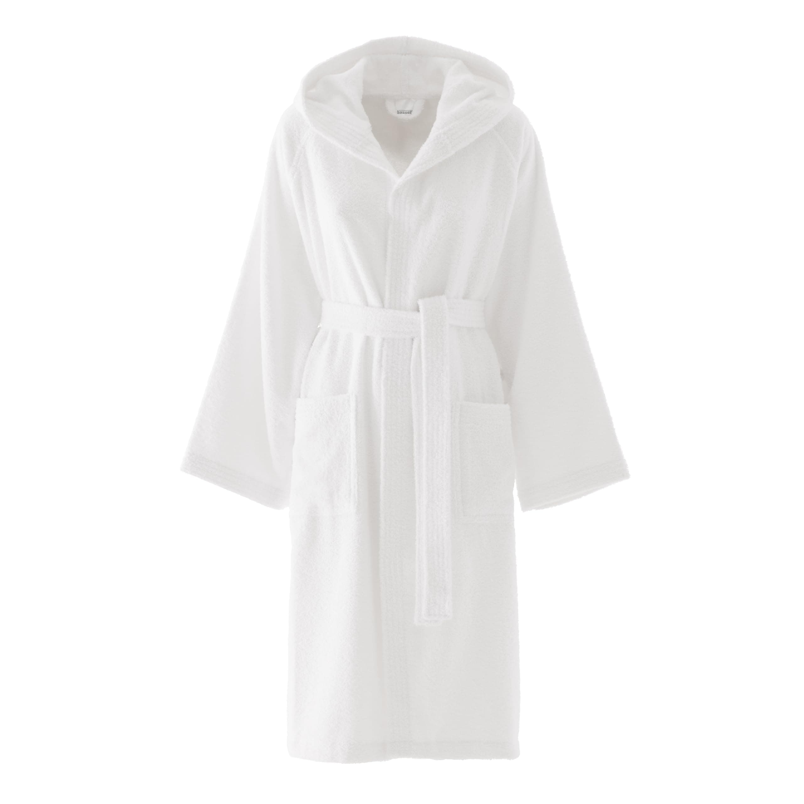 Bassetti Accappatoio Con Cappuccio, 100% Cotone, Adulto Uomo Donna Unisex, In Spugna Morbido Assorbente Resistente E Lavabile In Lavatrice