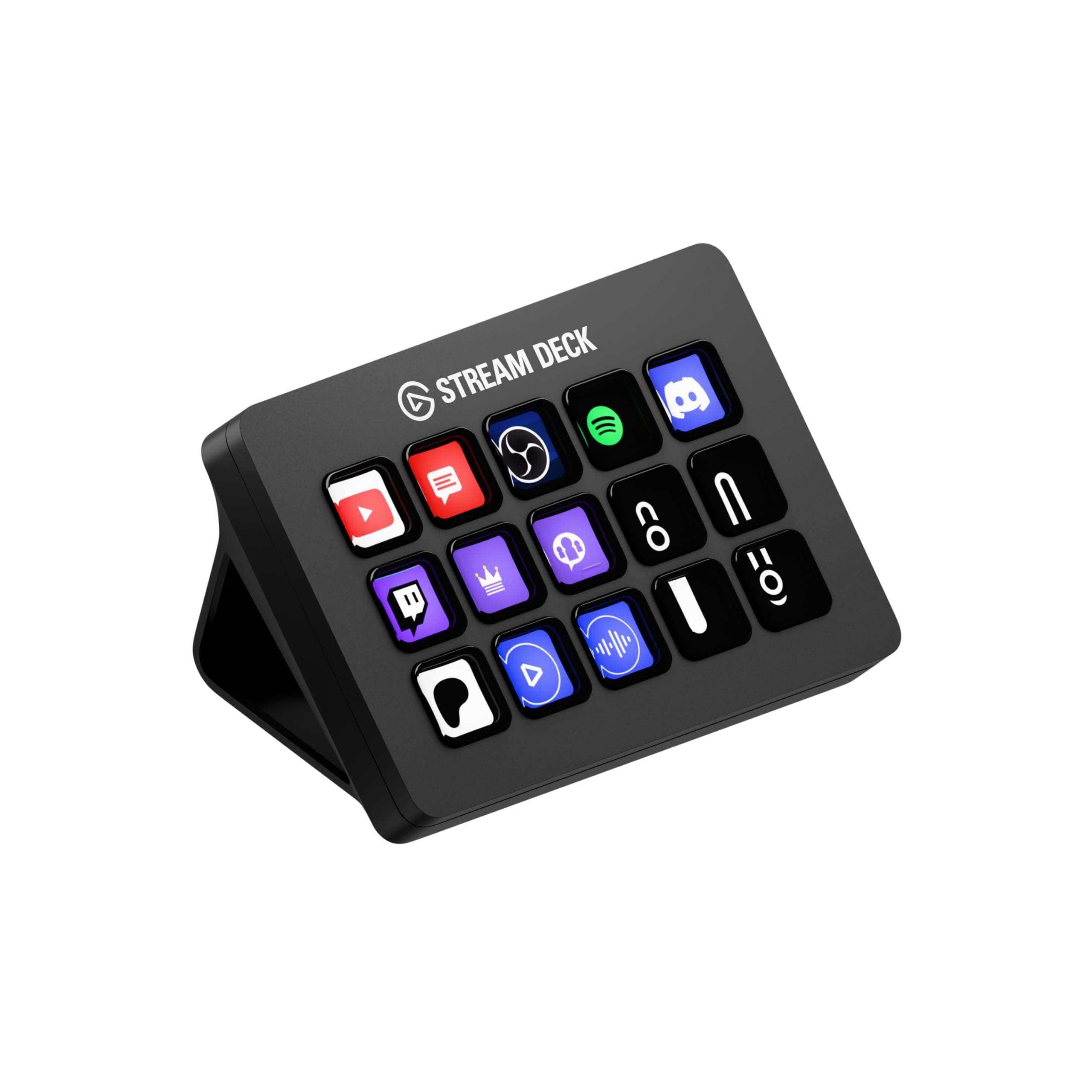 Elgato Stream Deck MK.2 – Controller da studio, 15 tasti macro, attiva azioni nelle app e in software quali OBS, Twitch, ​YouTube e altro, funziona con Mac e PC
