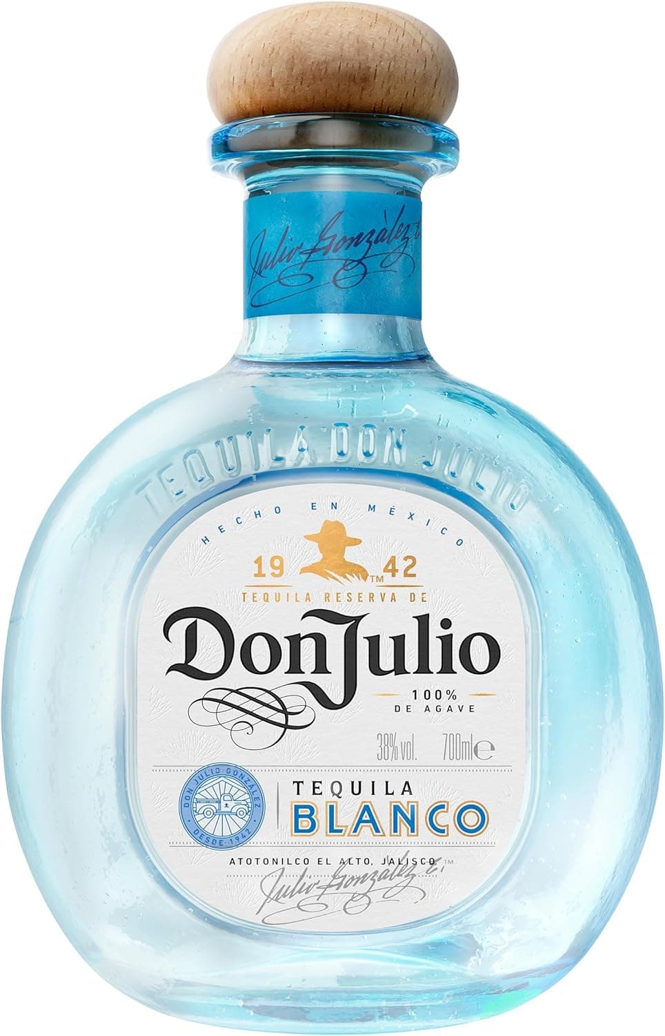 Don Julio Blanco | Premium Silver Tequila aus Jalisco, Mexiko | 100 % blaue Agave | pur, als Paloma- und Margarita-Cocktail | 38 % Vol | Einzelflasche, 700 ml