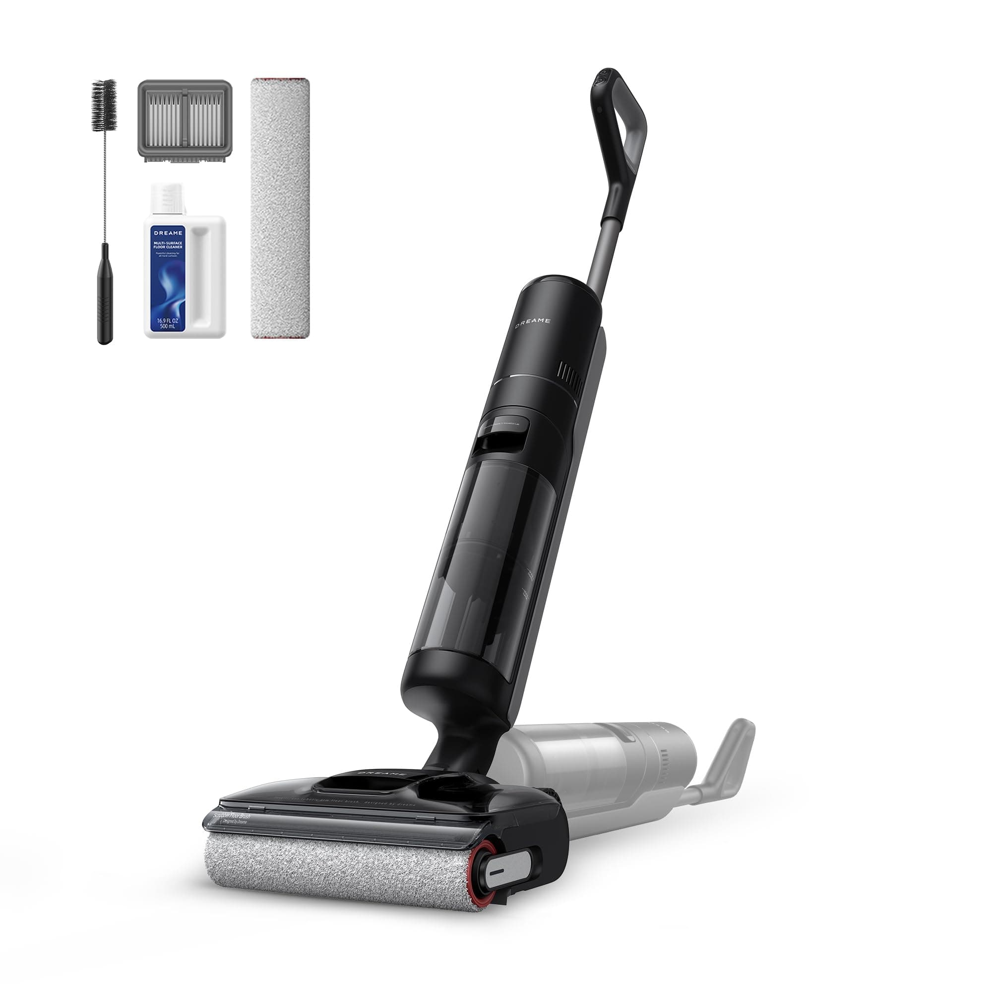 DREAME H12 Pro FlexReach Aspirapolvere Lavapavimenti, Design Piatto a 180°, 5 Min di Asciugatura, Aspirazione da 18.000 Pa, Pulizia del rullo a 90°C, 50 Min di pulizia continua
