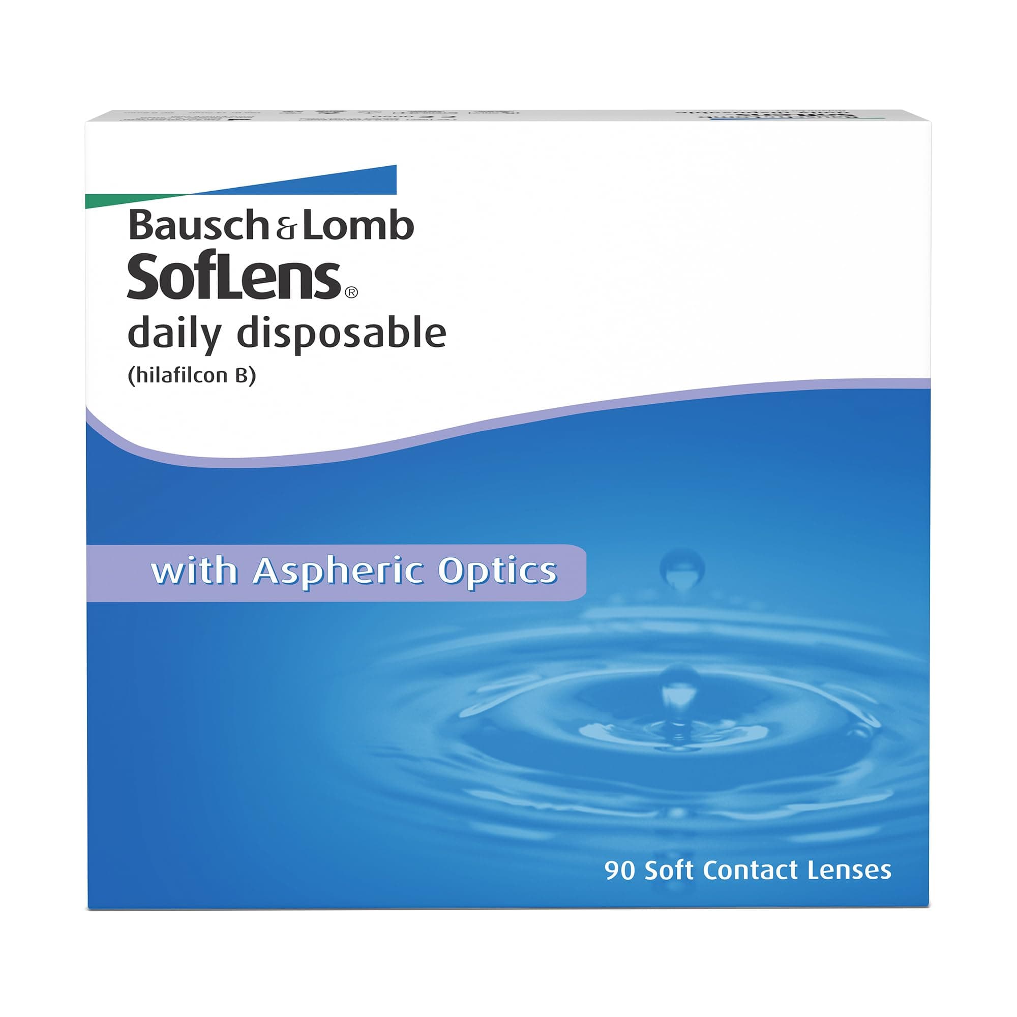 SofLens Daily Disposable BAUSCH + LOMB lentillas diarias esféricas, 90 unidades / 8.6 BC / 14.20 DIA / -03,50