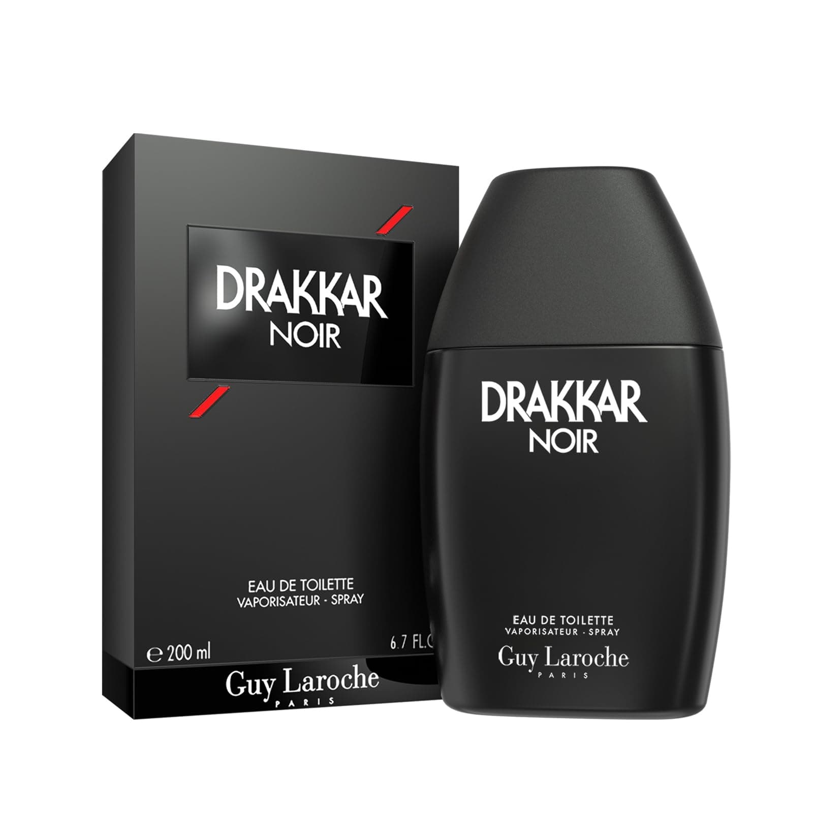 Drakkar Noir de Guy Laroche - Eau de Toilette Sensuel & Intrépide - Boisé et Aromatique, Notes de Mousse de Chêne, Patchouli et Sapin Baumier - Parfum pour Homme