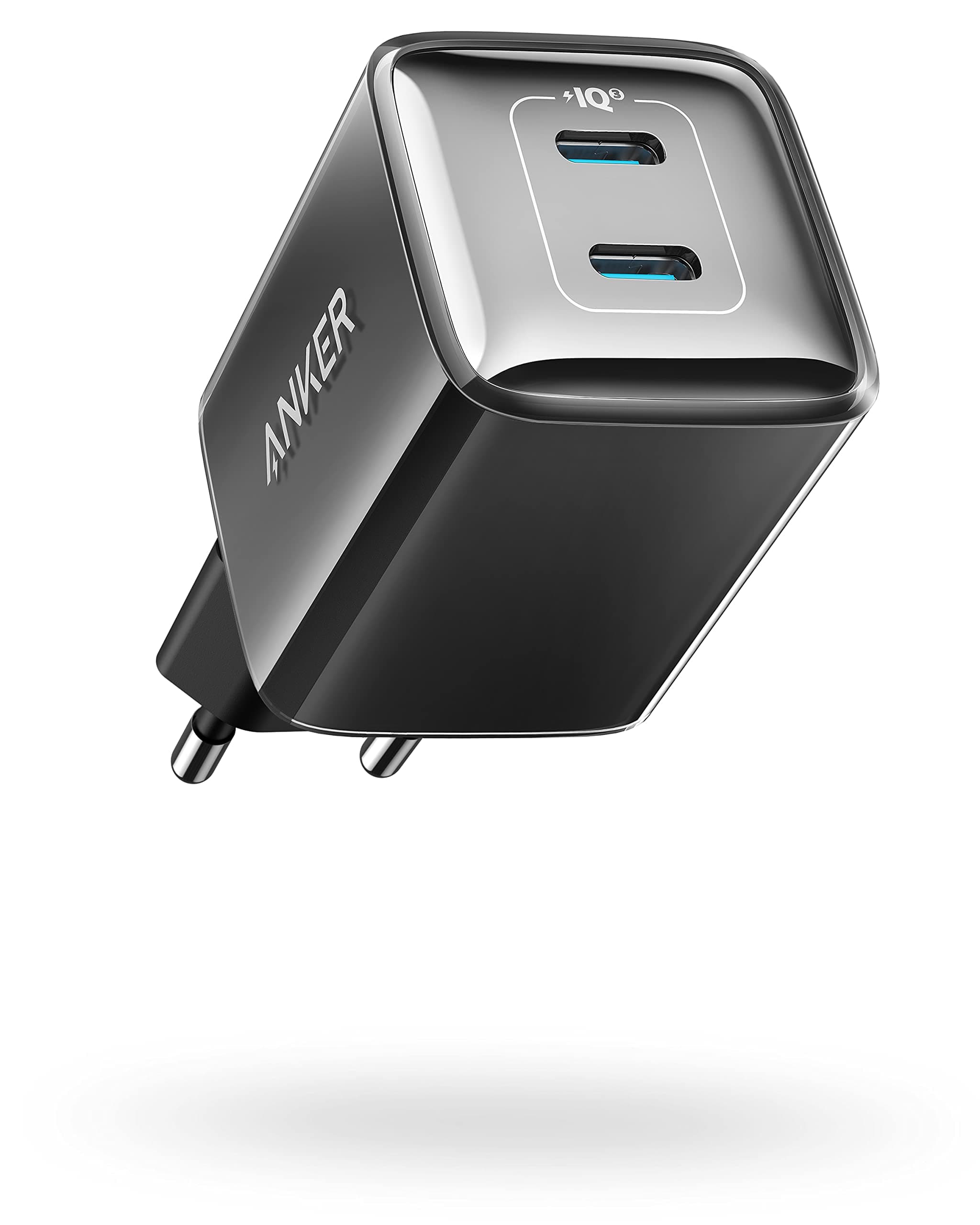 Anker 521 Ladegerät, Anker Nano, 40W PIQ 3.0 Dual-Port USB-C Netzteil, Für iPhone 17/Pro/Pro Max/iPhone Air/16/15, iPad mini, MacBook Air