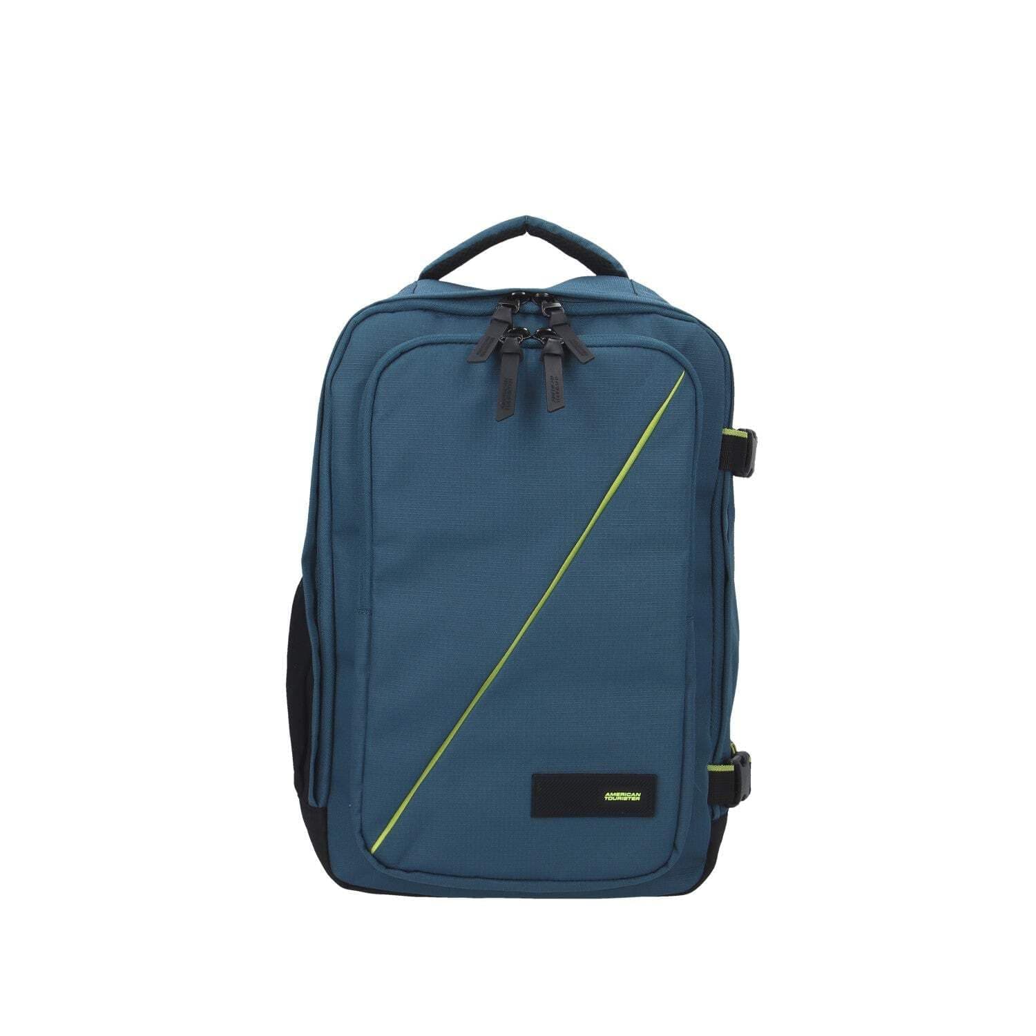 American Tourister Take2Cabin - Borsa da cabina Ryanair 25 x 20 x 40 cm, 24 L, 0,40 kg, Bagaglio a mano, Zaino aereo S Underseat, Blu (Harbor Blue)