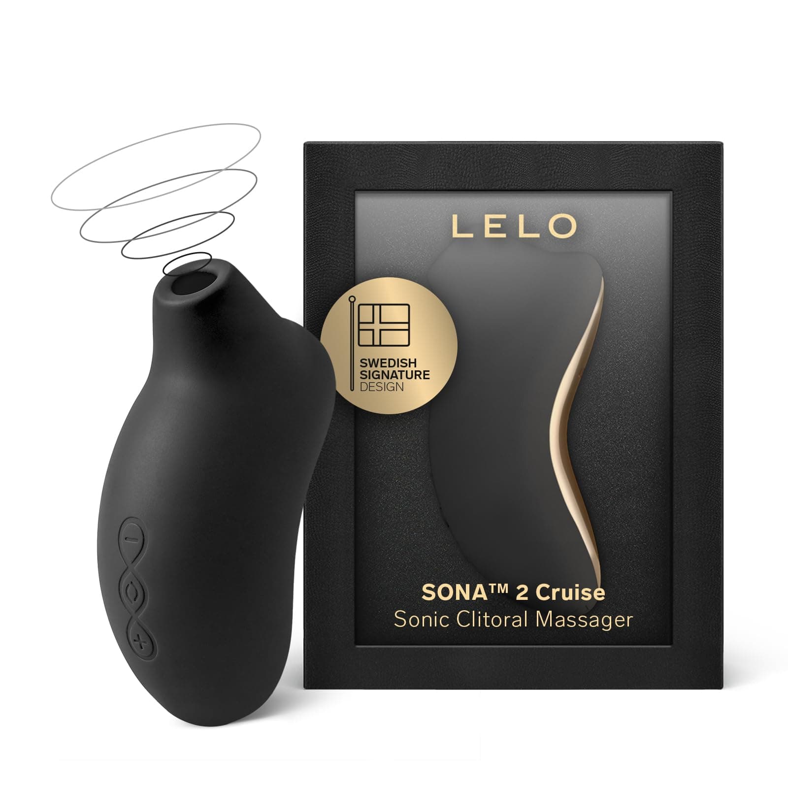 LELO SONA 2 Cruise, El Mejor Succionador de Clítoris del Mercado, Un Vibrador Femenino con Tecnología Cruise Control, Sumergible y Recargable por USB, Black