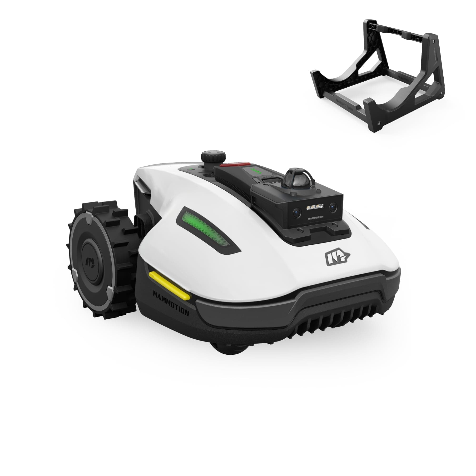 MAMMOTION YUKA Mini 2 800 LiDAR Robot Tondeuse avec Support de Lavage, Jusqu’à 800 m², LiDAR 360° + Vision AI, Reconnaissance de Plus de 300 Obstacles, DropMow Robot Tondeuse sans Fil Périmétrique