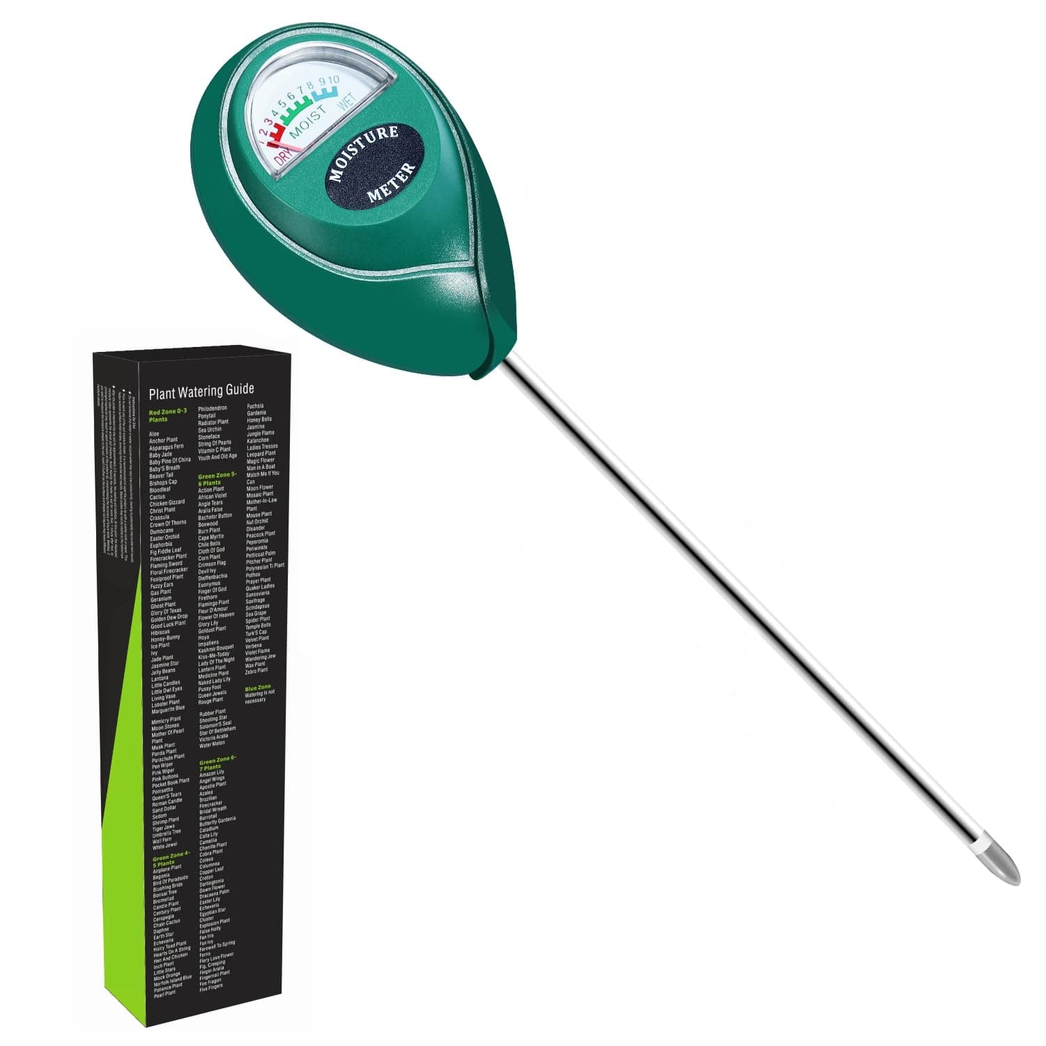 XLUX testeur humidité plante, humidimetre hygrometre pour pot de fleurs, jardin, ferme, Cour, pas de piles nécessaires
