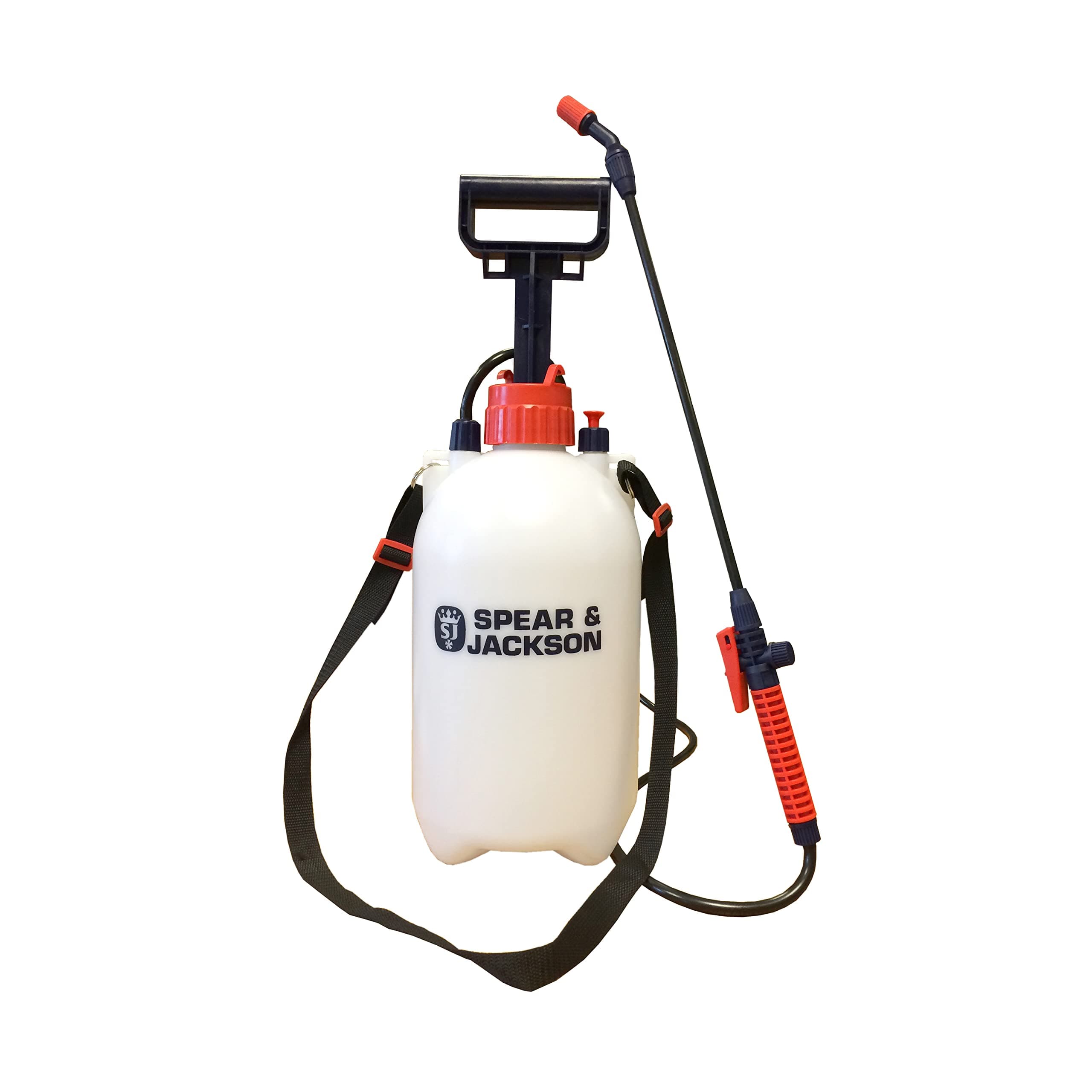 Spear & Jackson 5LPAPS Spruzzatore a Pressione con Pompa, 43 x 18 x 42 cm, Bianco
